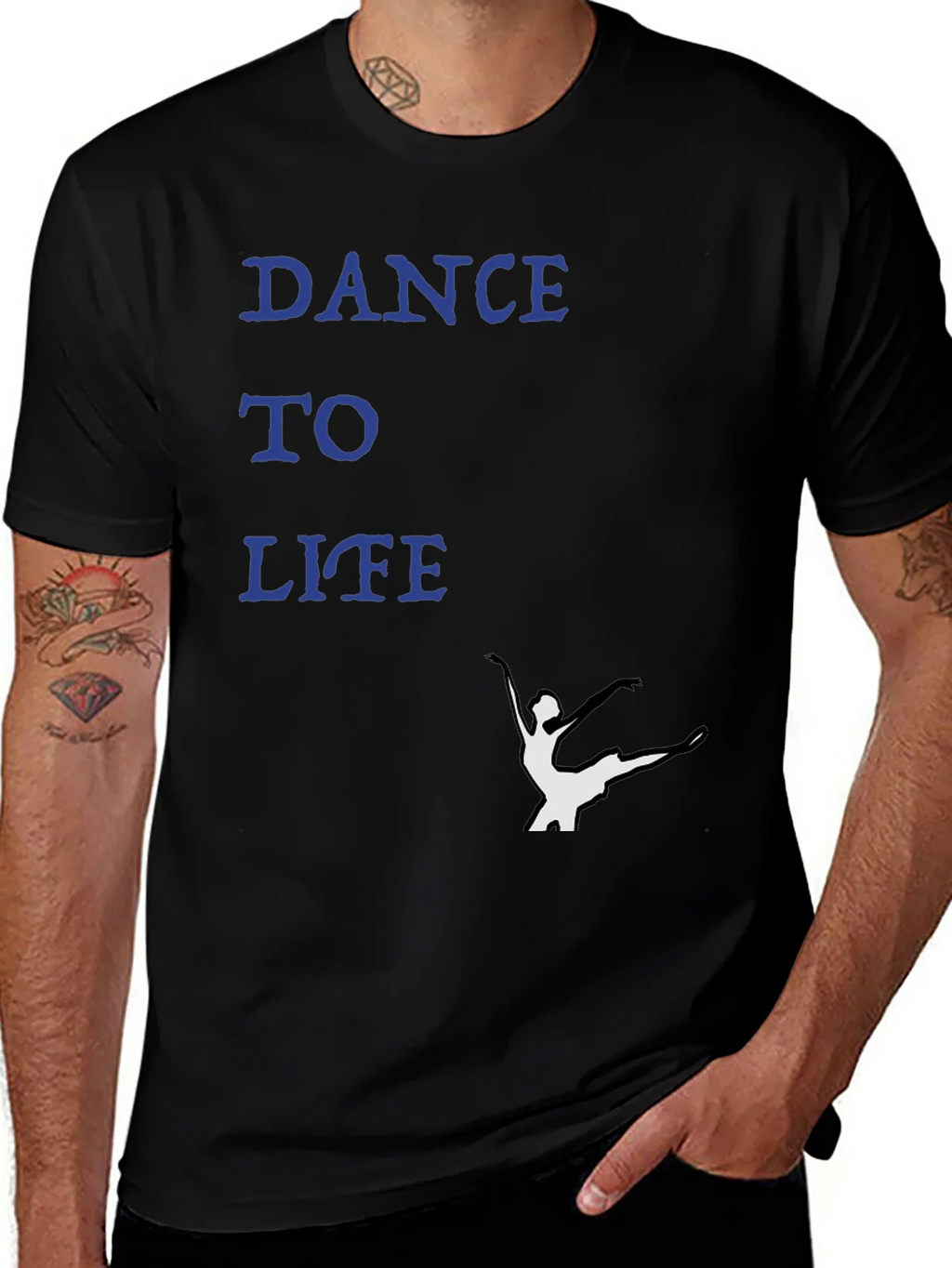 Dance to Life Black Graphic Tee product image 1