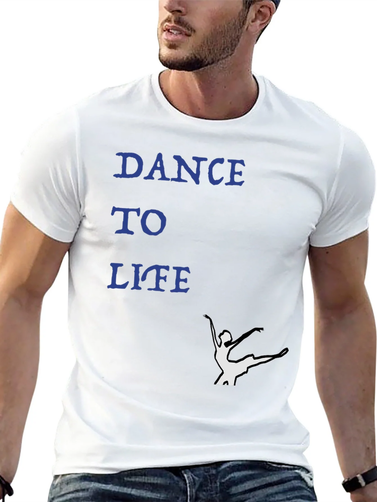 Dance to Life Black Graphic Tee product image 4