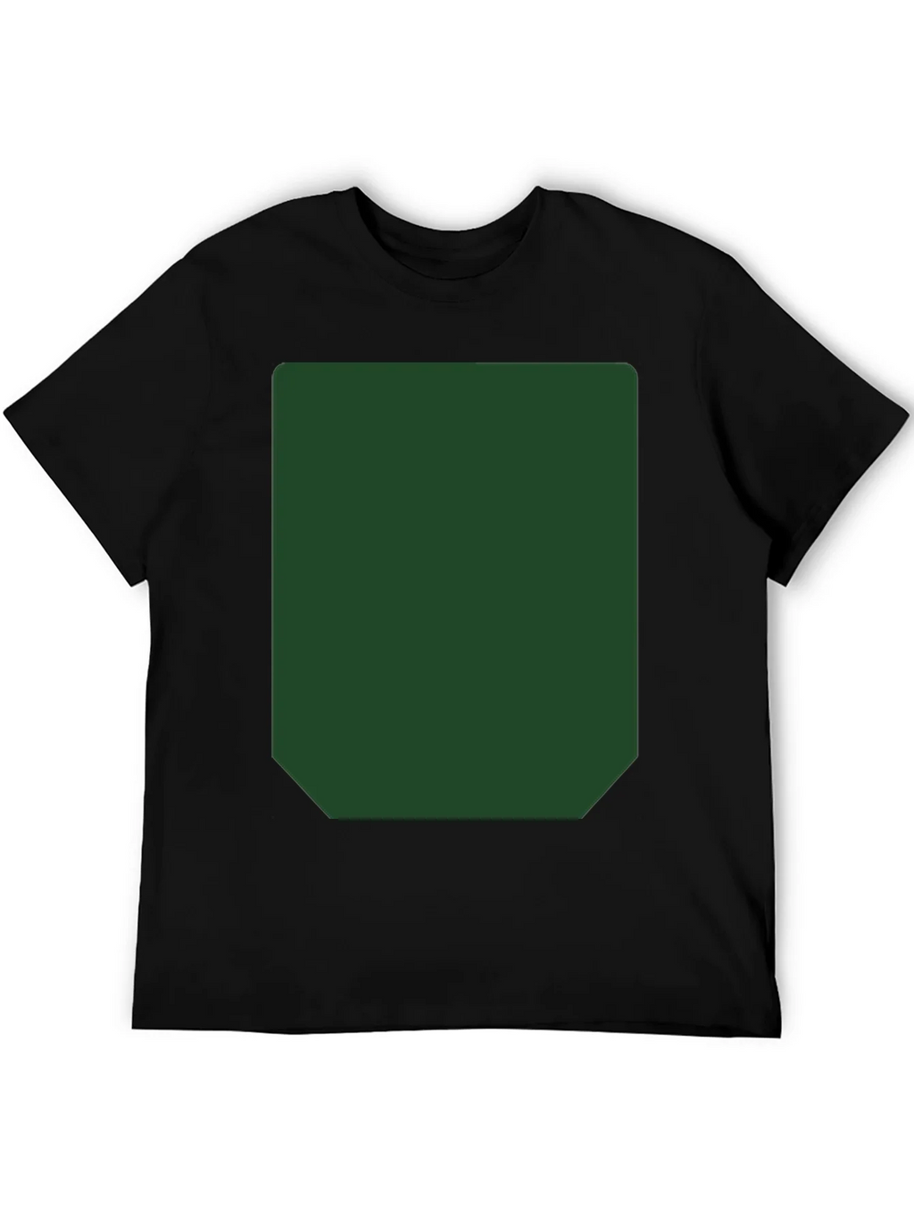 Black Short Sleeve T-Shirt with Green Rectangle product image 8
