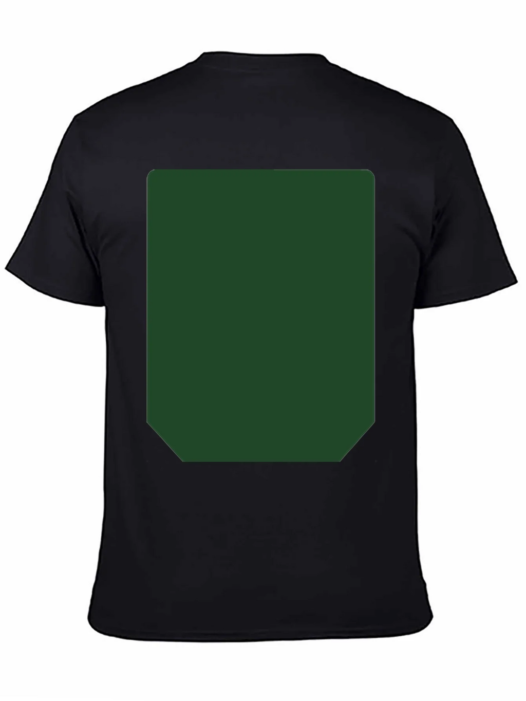 Black Short Sleeve T-Shirt with Green Rectangle product image 7