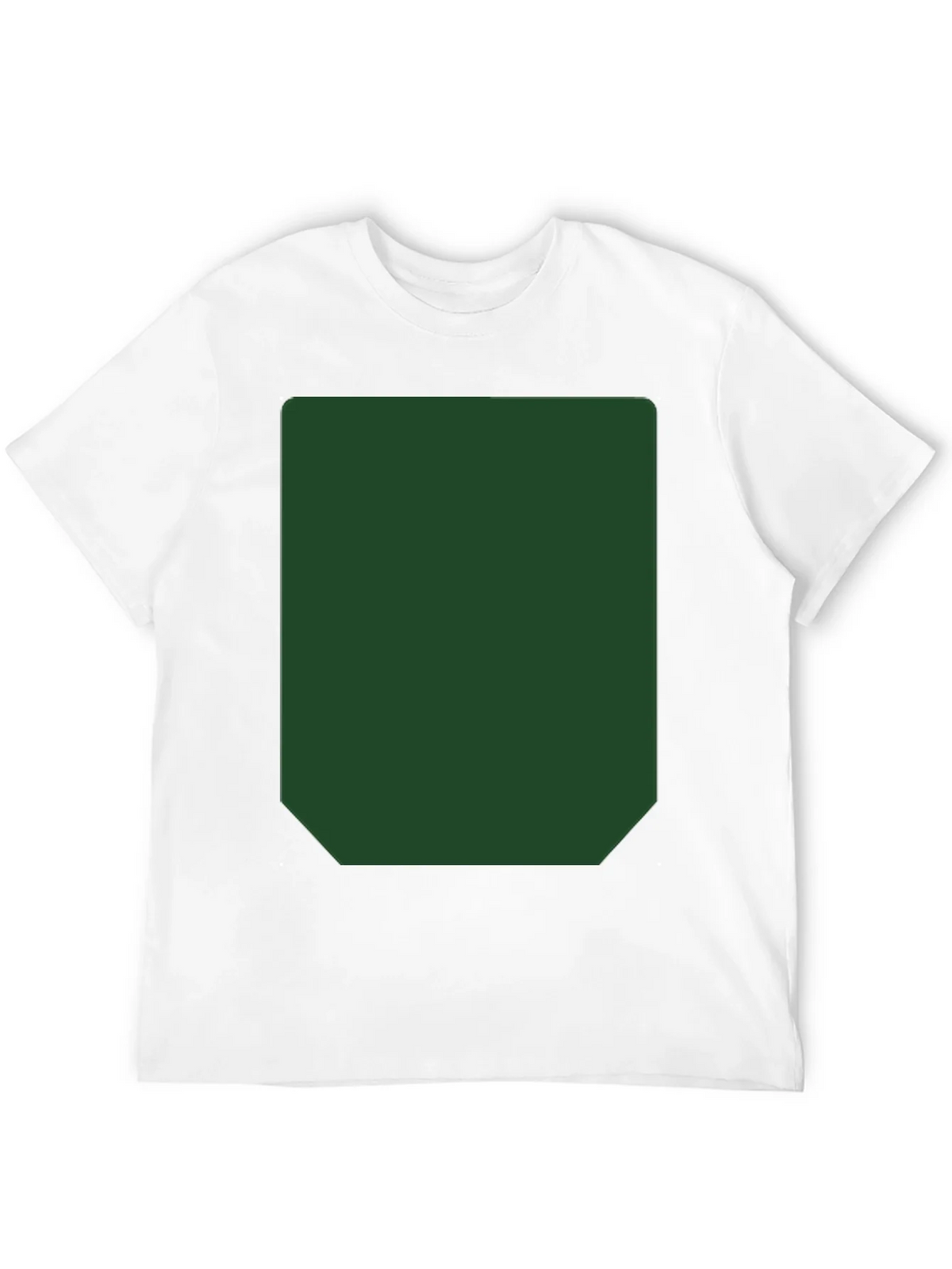 Black Short Sleeve T-Shirt with Green Rectangle product image 3