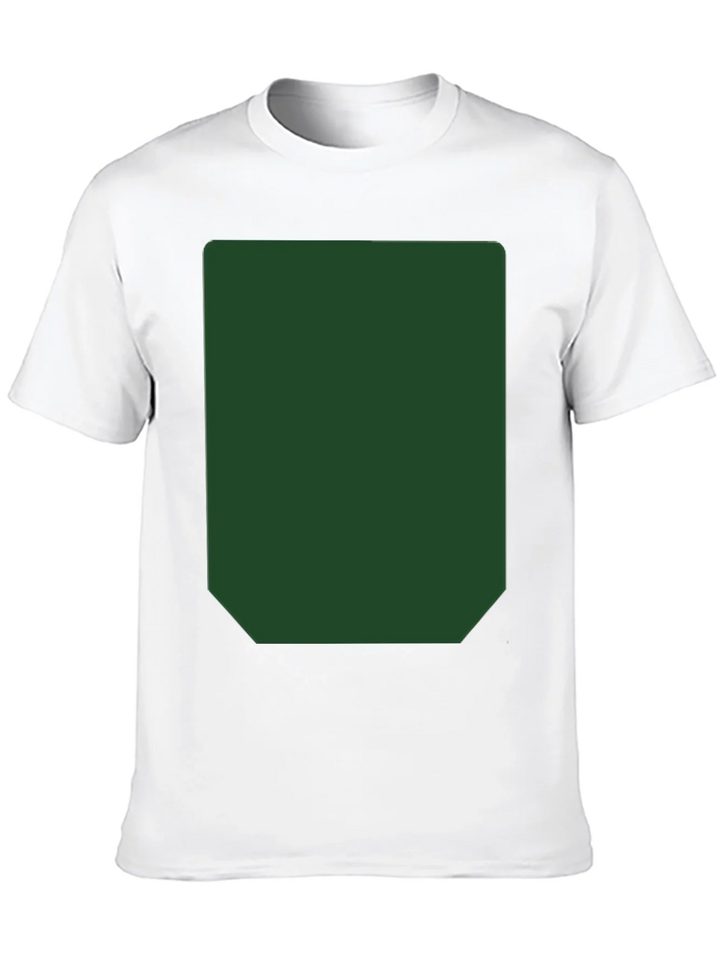 Black Short Sleeve T-Shirt with Green Rectangle product image 12