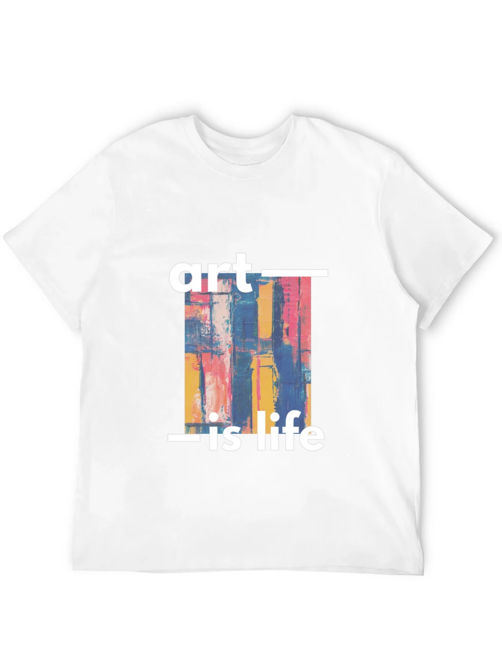 Art Is Life Graphic Print Black T-Shirt product image 3