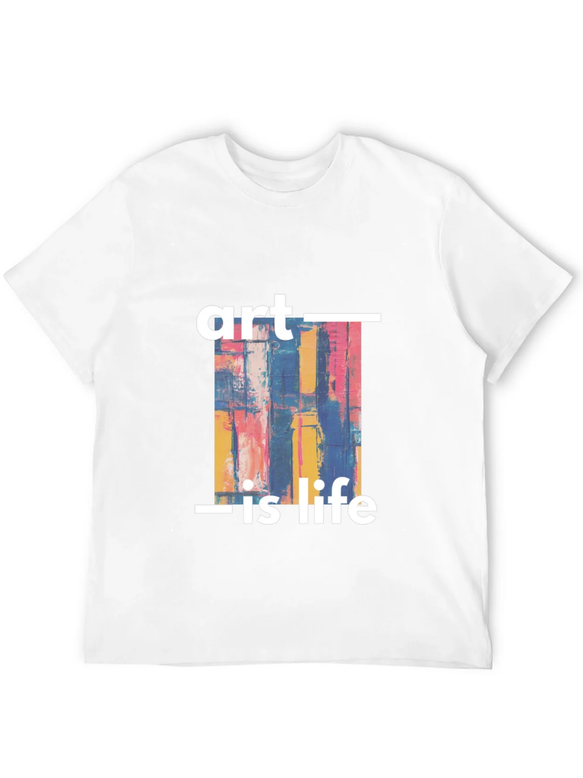 Art Is Life Graphic Print Black T-Shirt product image 3