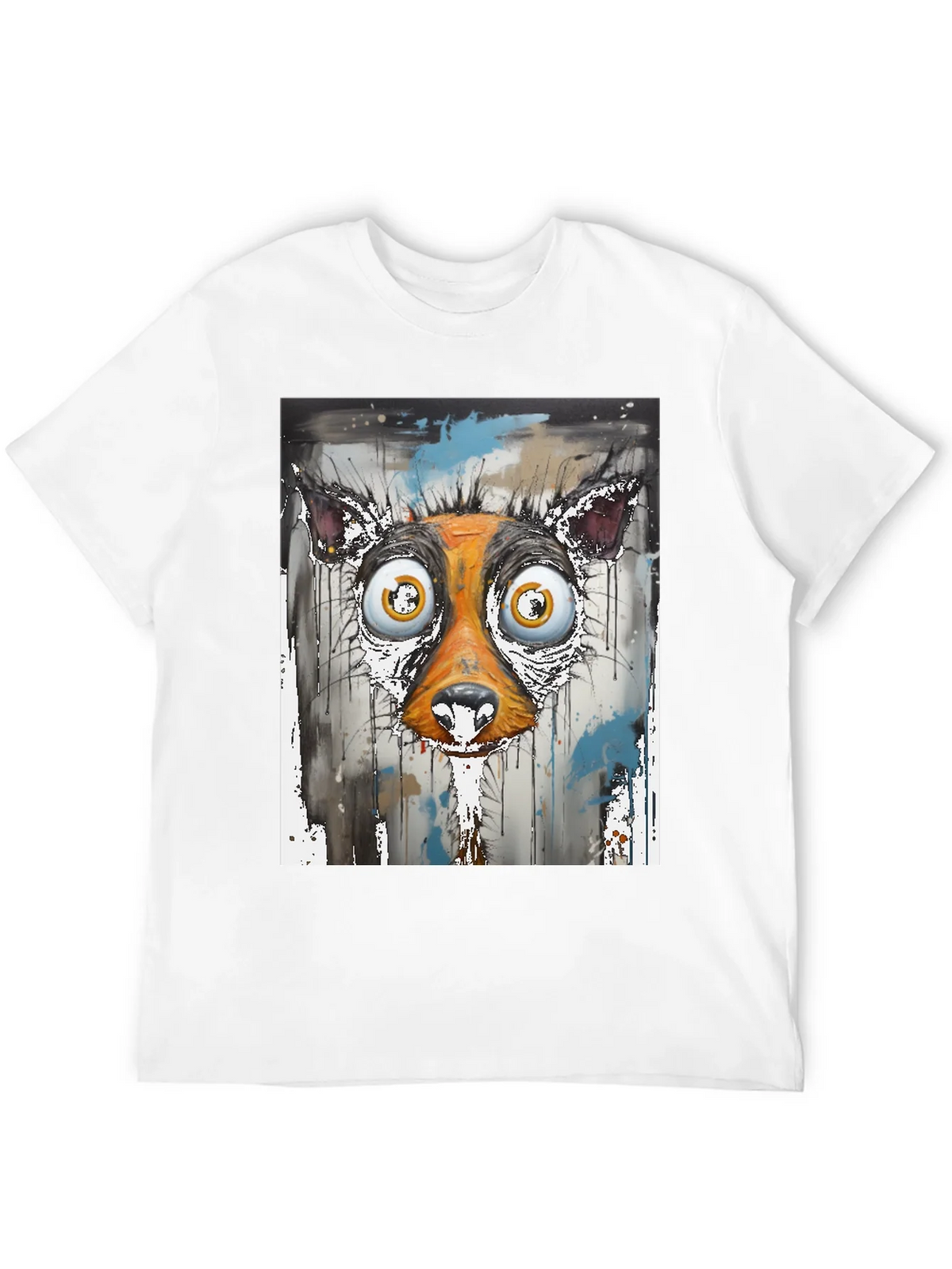 Abstract Dog Face Graphic Tee product image 3