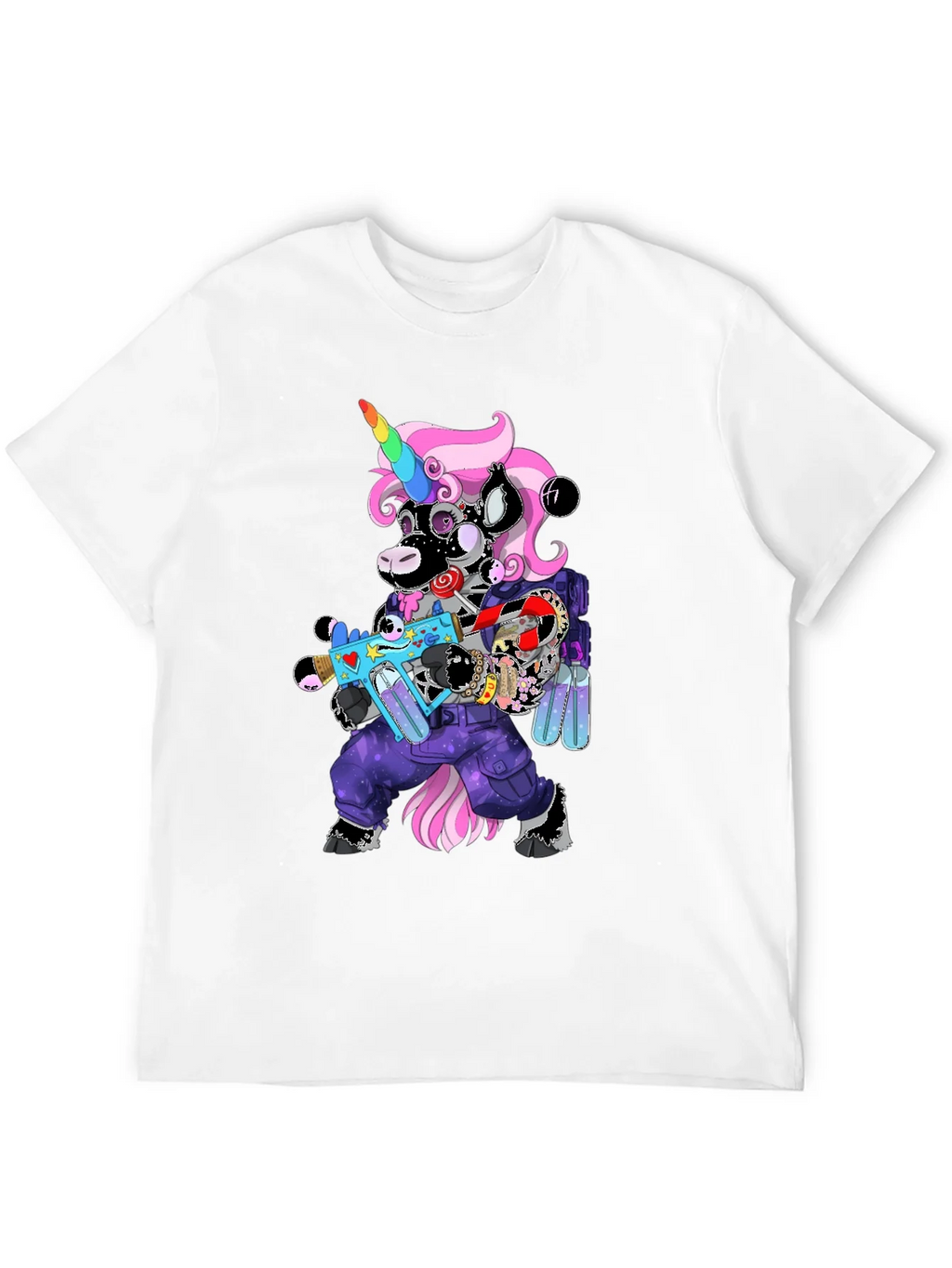 Unicorn Cyberpunk Graphic T-Shirt product image 3