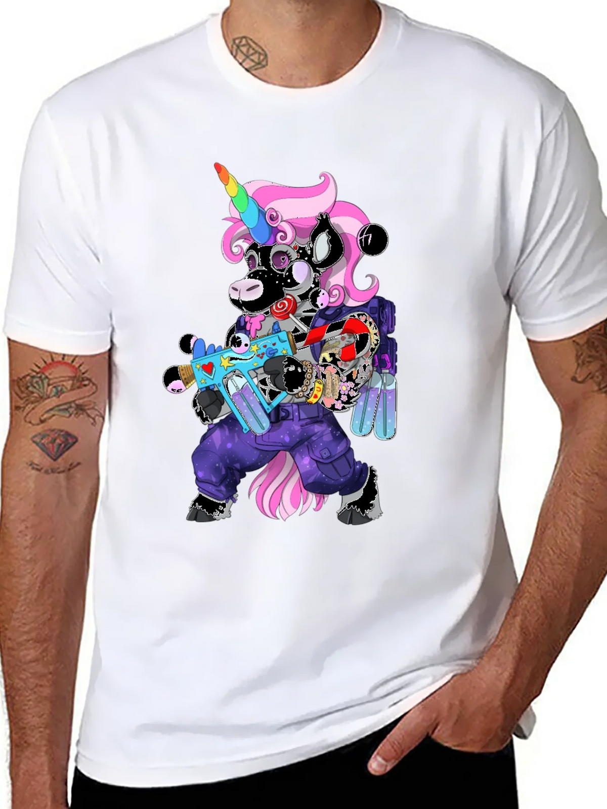 Unicorn Cyberpunk Graphic T-Shirt product image 10