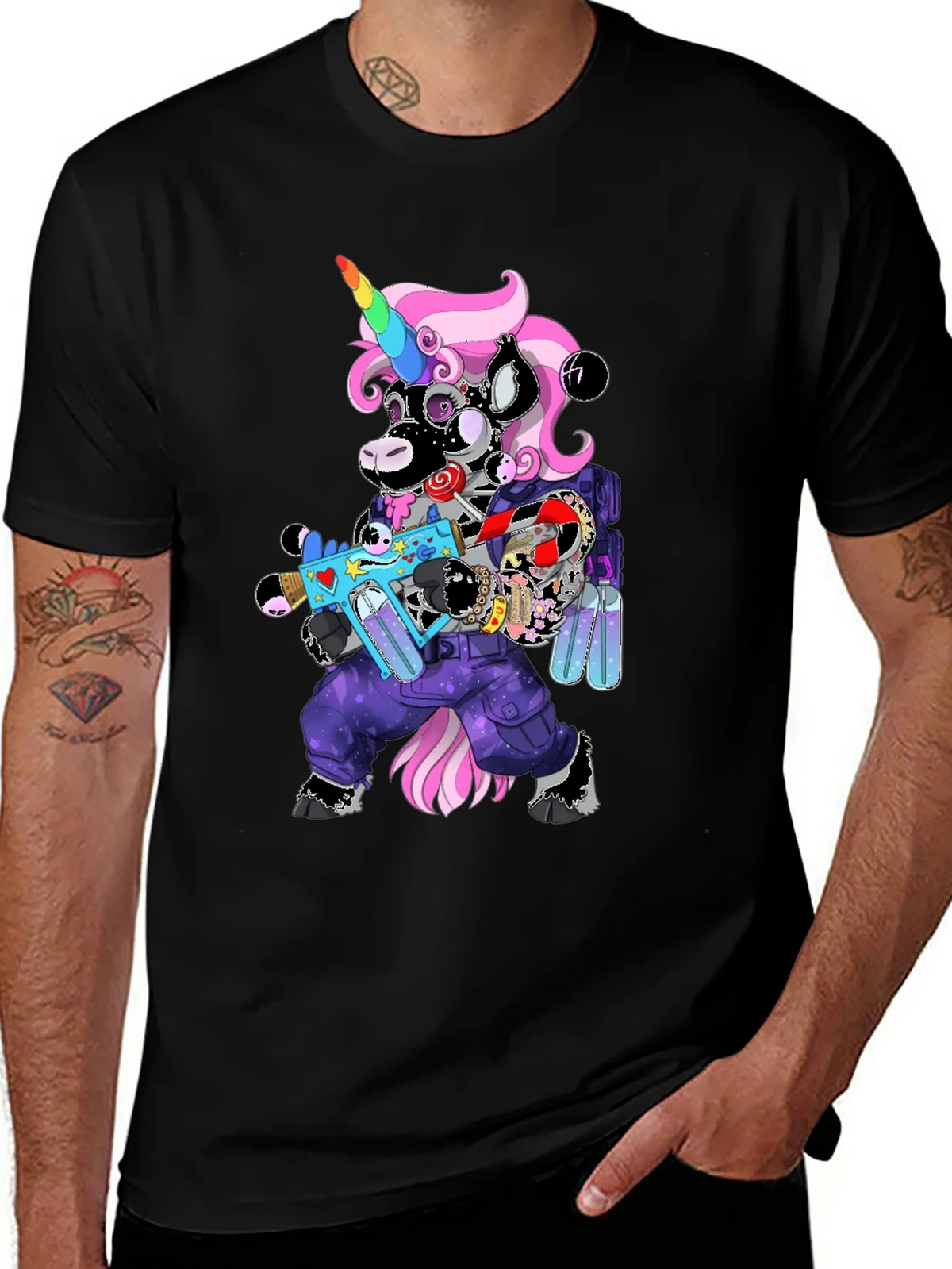 Unicorn Cyberpunk Graphic T-Shirt product image 1