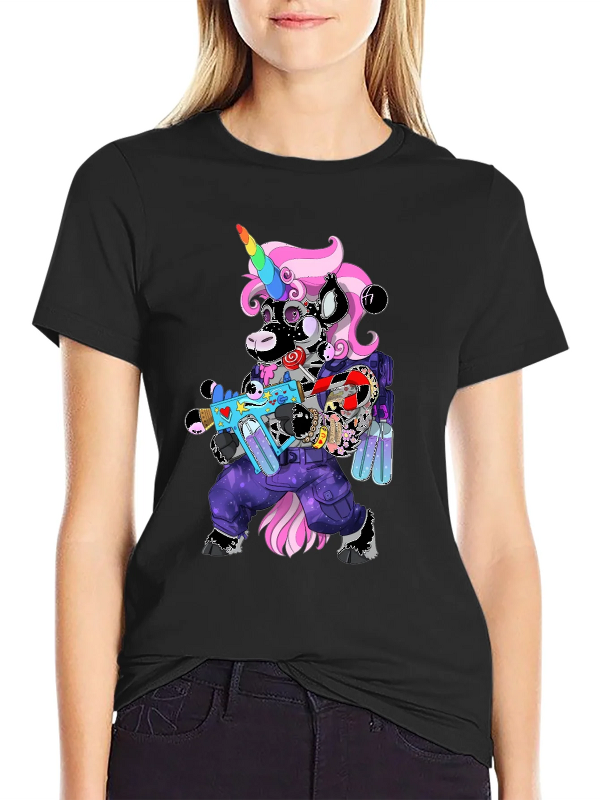 Unicorn Cyberpunk Graphic T-Shirt product image 5