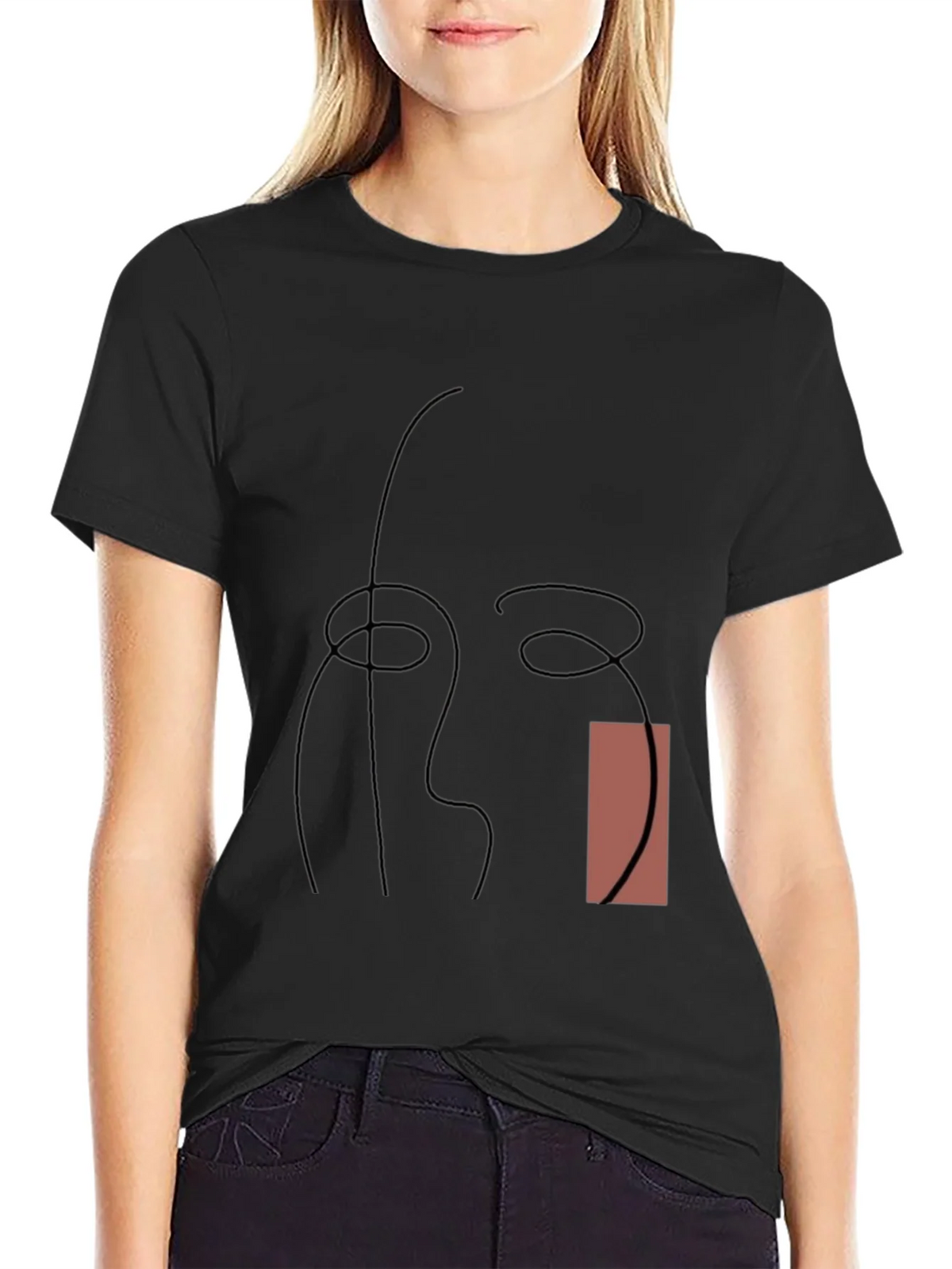 Abstract Line Art Graphic Tee - Modern Style product image 5