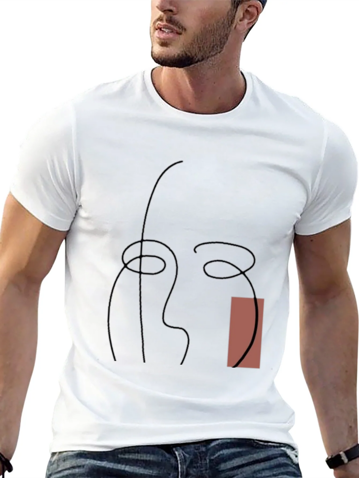 Abstract Line Art Graphic Tee - Modern Style product image 4
