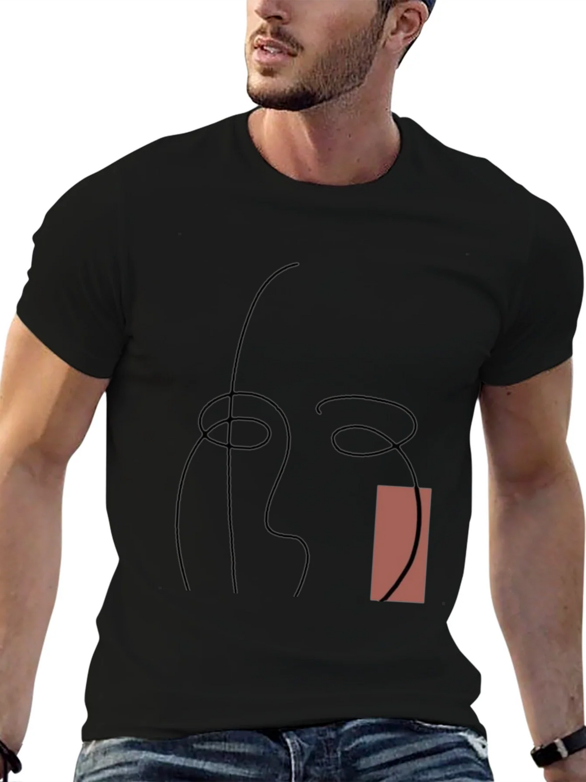 Abstract Line Art Graphic Tee - Modern Style product image 9