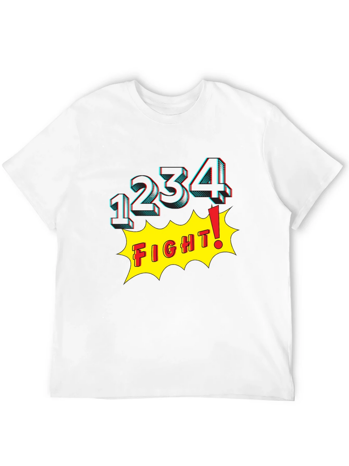 Fight! Graphic Print T-Shirt - Black product image 3