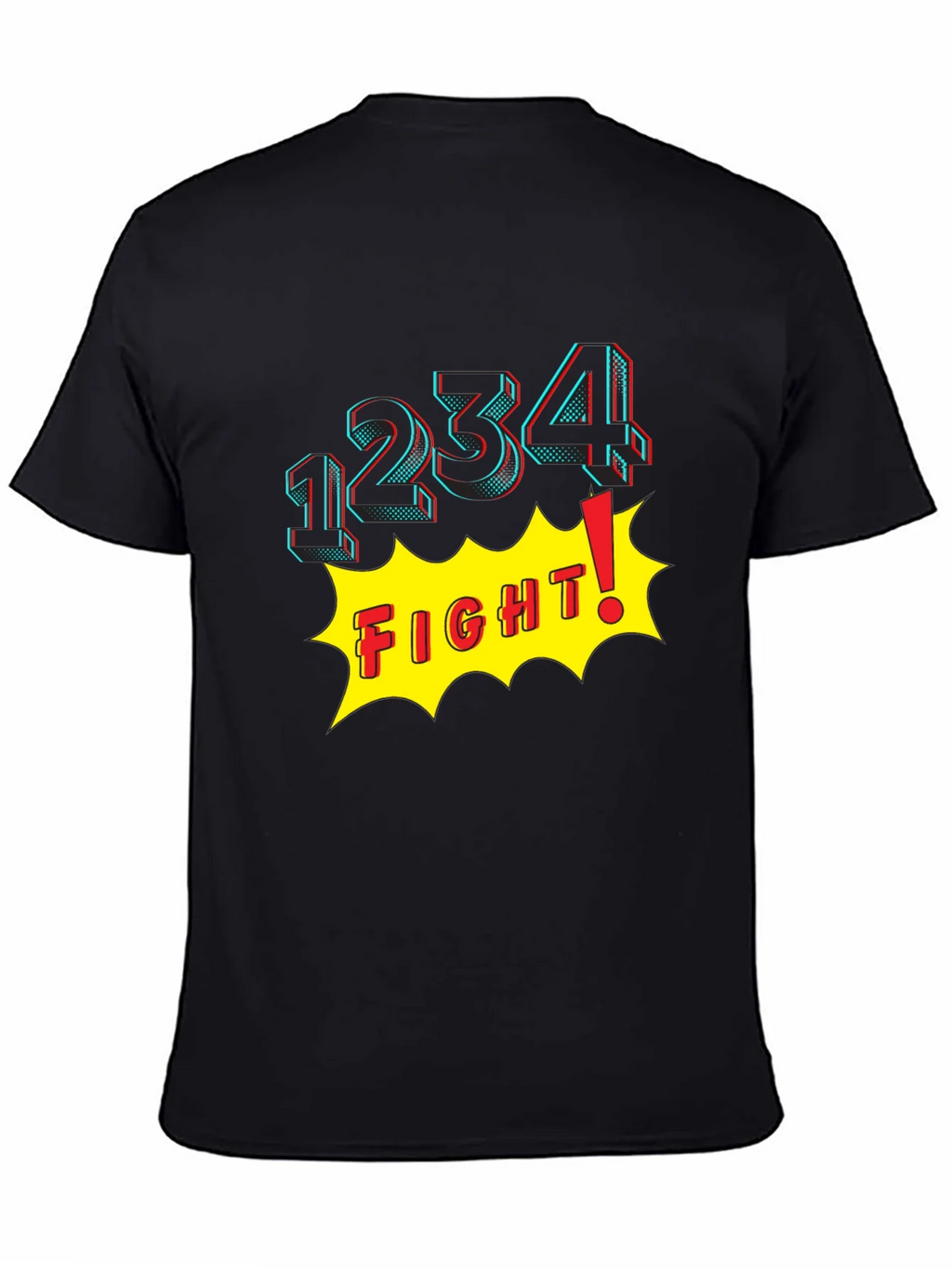 Fight! Graphic Print T-Shirt - Black product image 7
