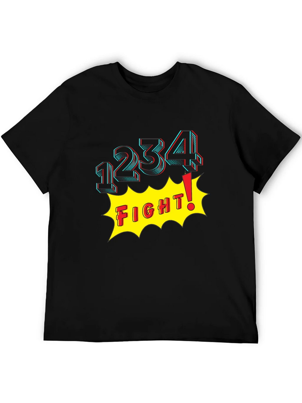 Fight! Graphic Print T-Shirt - Black product image 8