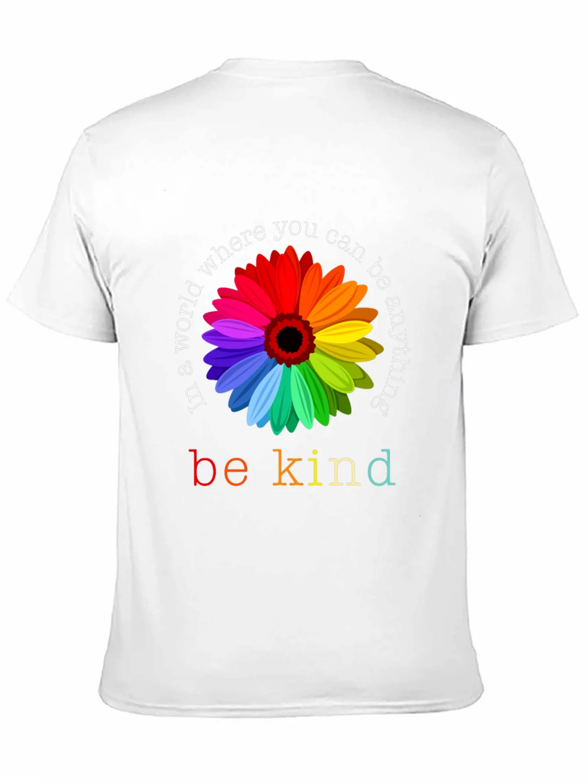 Be Kind Rainbow Flower Graphic Tee - Unisex product image 2