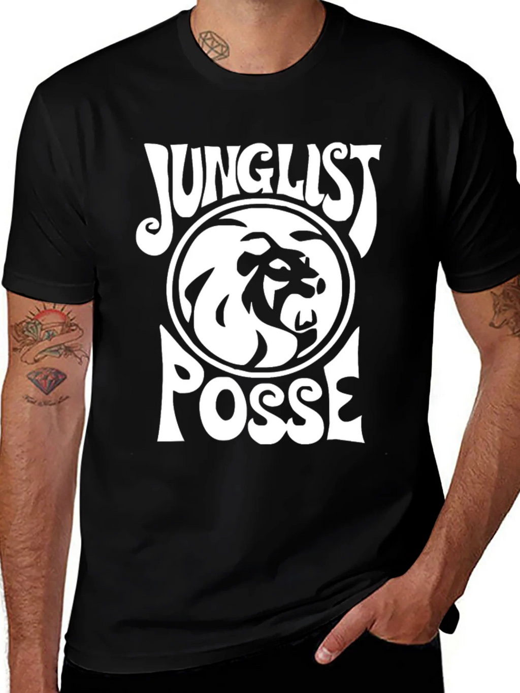 Junglist Posse Graphic Tee - Black product image 1