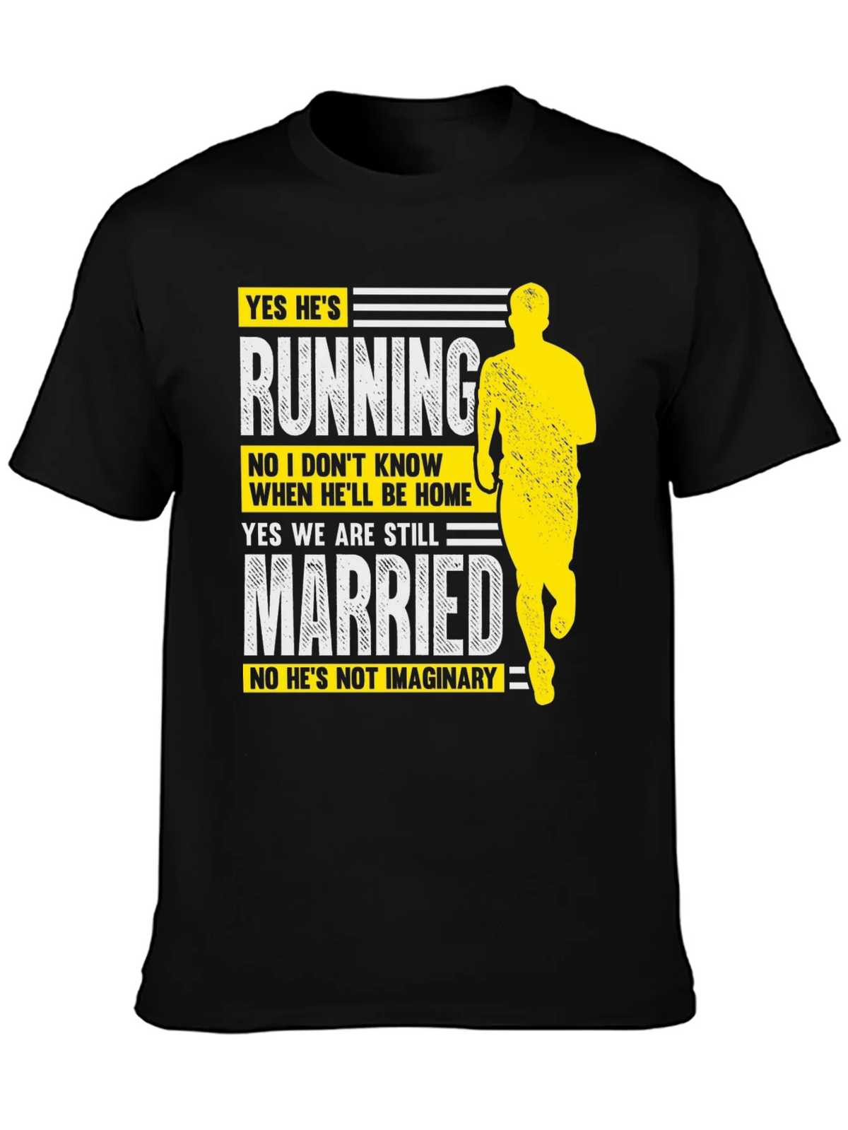 Funny Running Husband Graphic T-Shirt product image 6