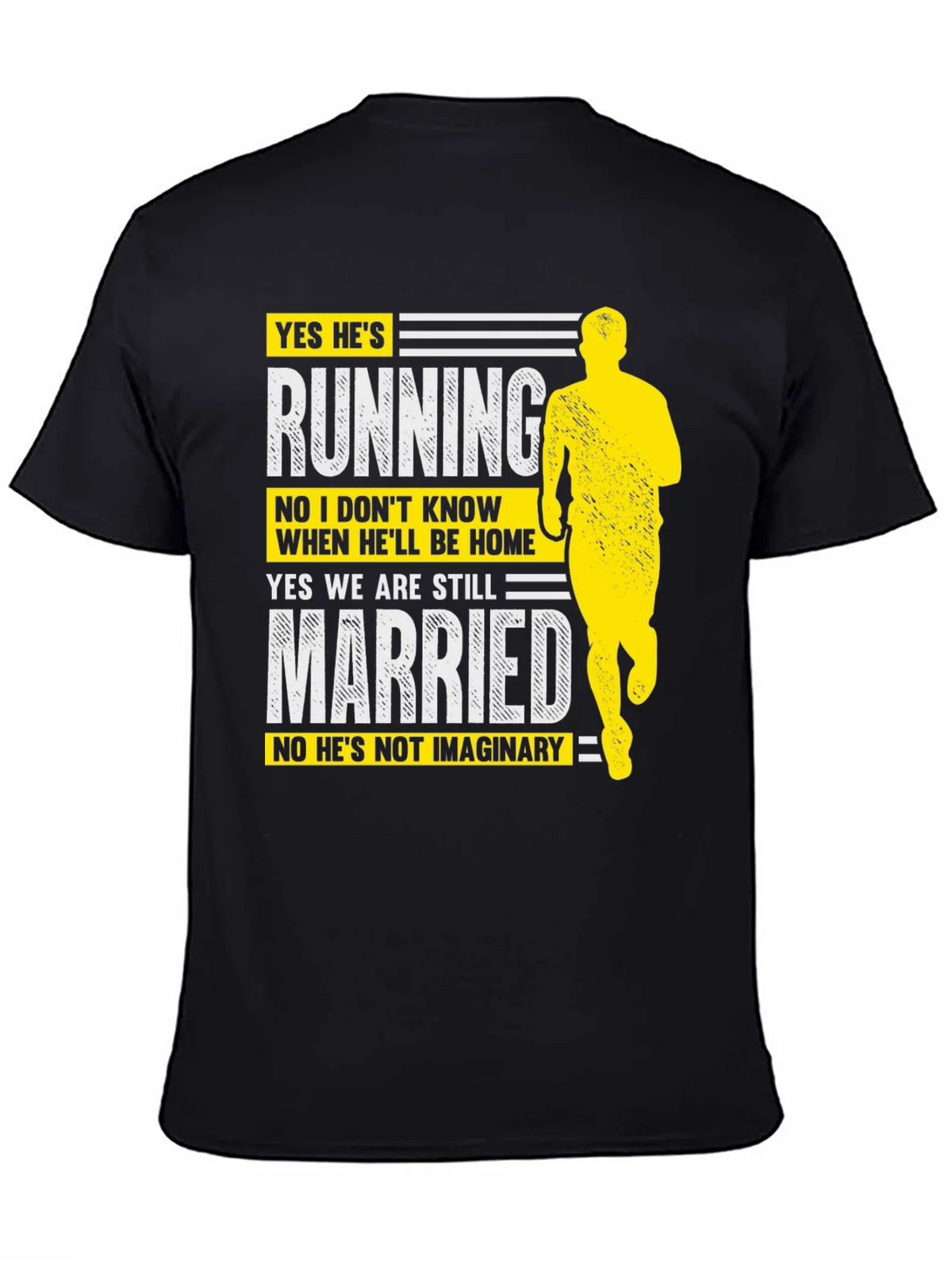 Funny Running Husband Graphic T-Shirt product image 7
