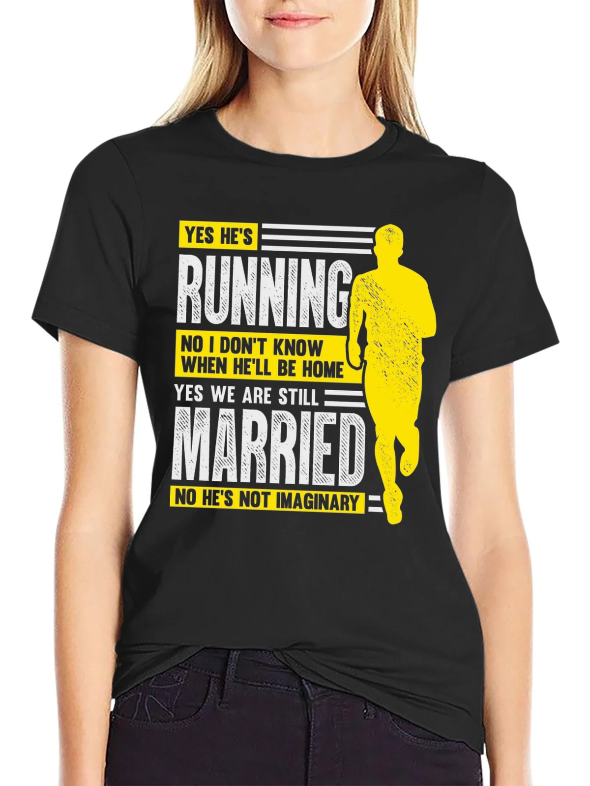 Funny Running Husband Graphic T-Shirt product image 5