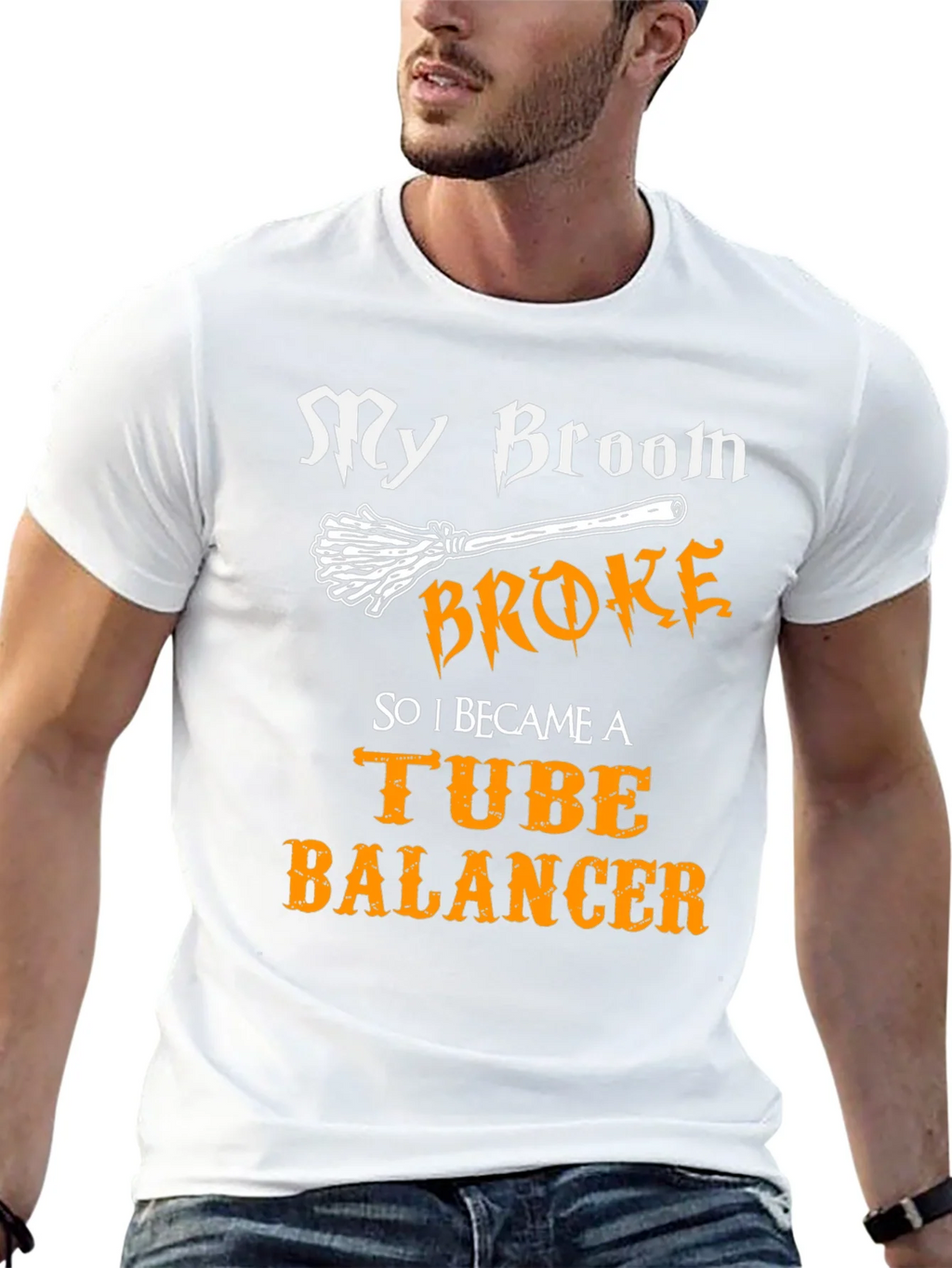 My Broom Broke Tube Balancer T-Shirt product image 4