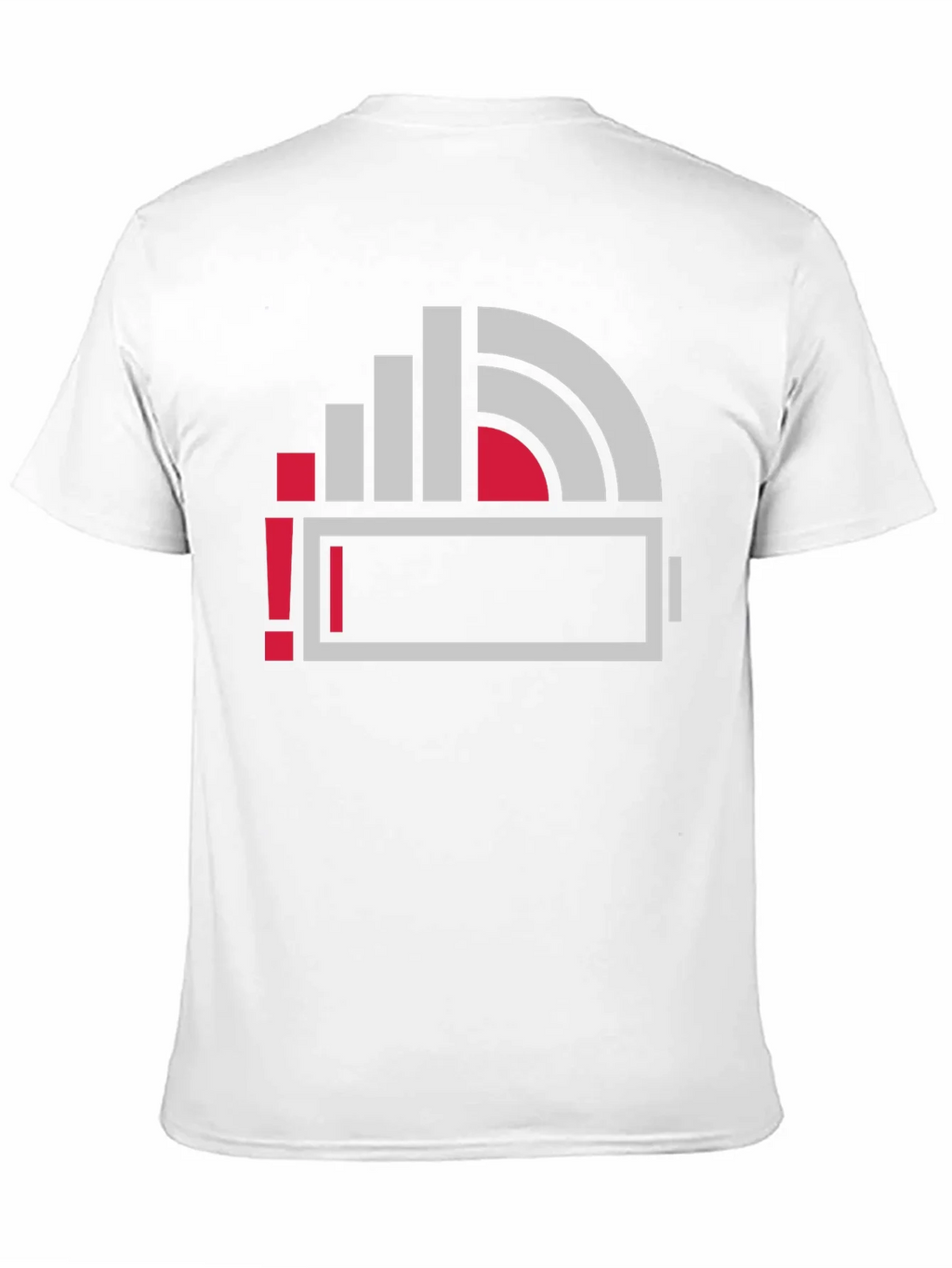 Low Battery Icon Graphic Print T-Shirt product image 2