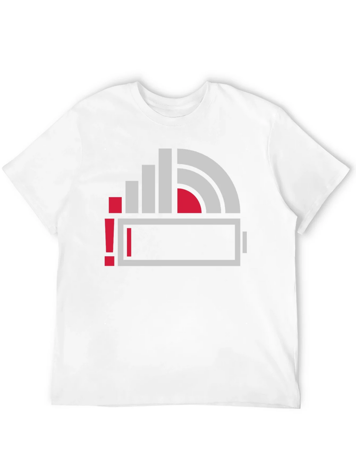 Low Battery Icon Graphic Print T-Shirt product image 3