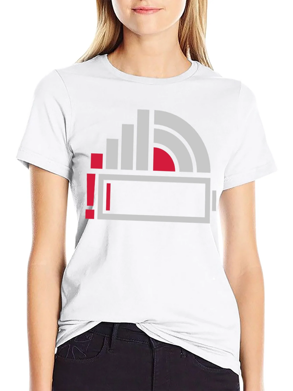 Low Battery Icon Graphic Print T-Shirt product image 11
