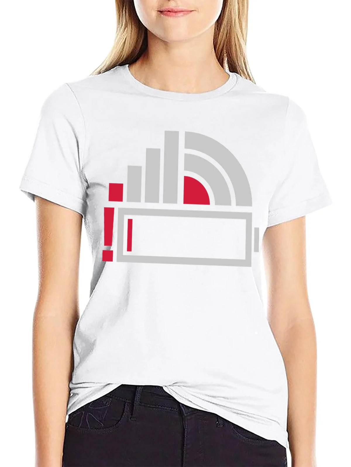 Low Battery Icon Graphic Print T-Shirt product image 11