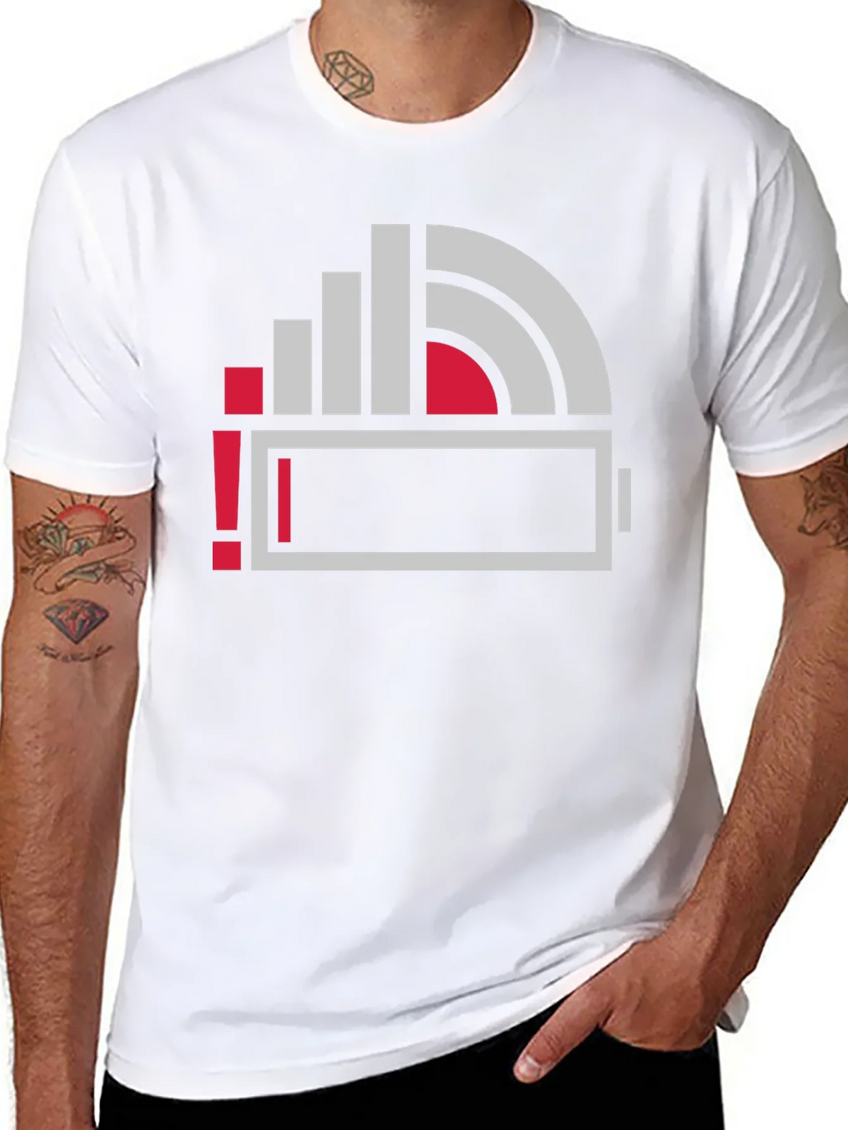 Low Battery Icon Graphic Print T-Shirt product image 10