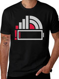 Low Battery Icon Graphic Print T-Shirt product image 1