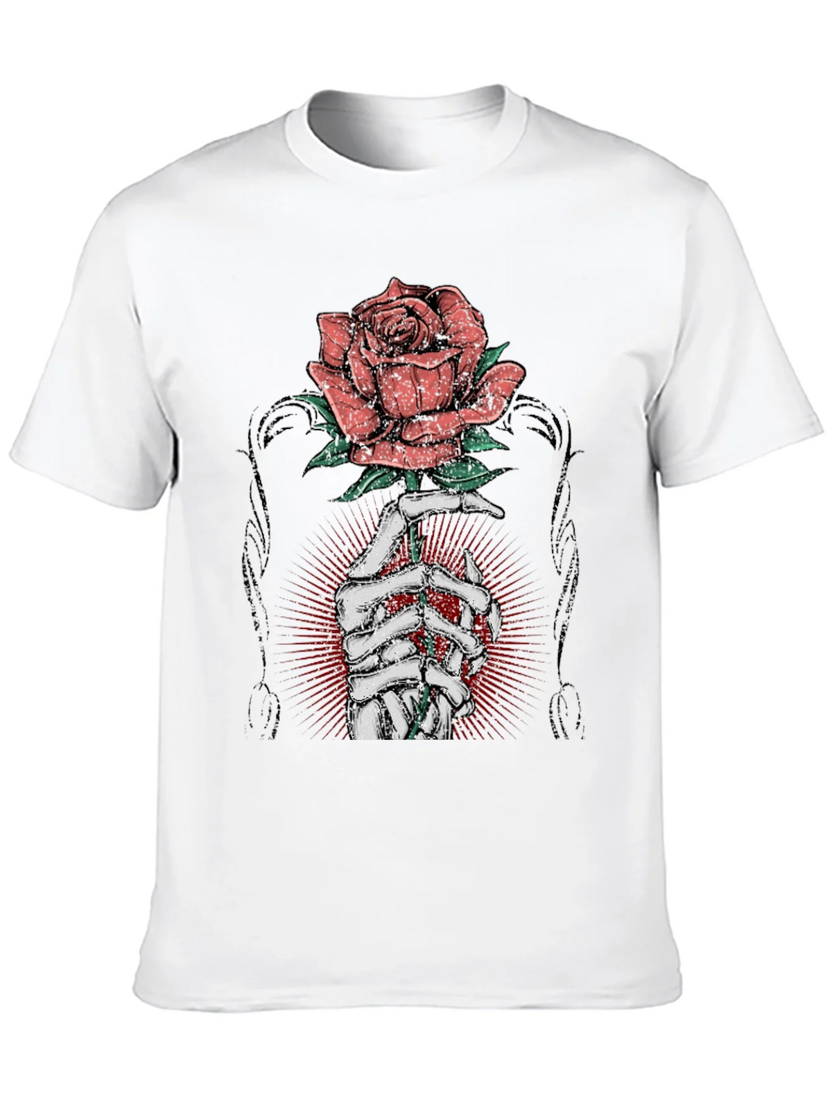 Rose & Bones Graphic Tee - Mens Black T-Shirt product image 12
