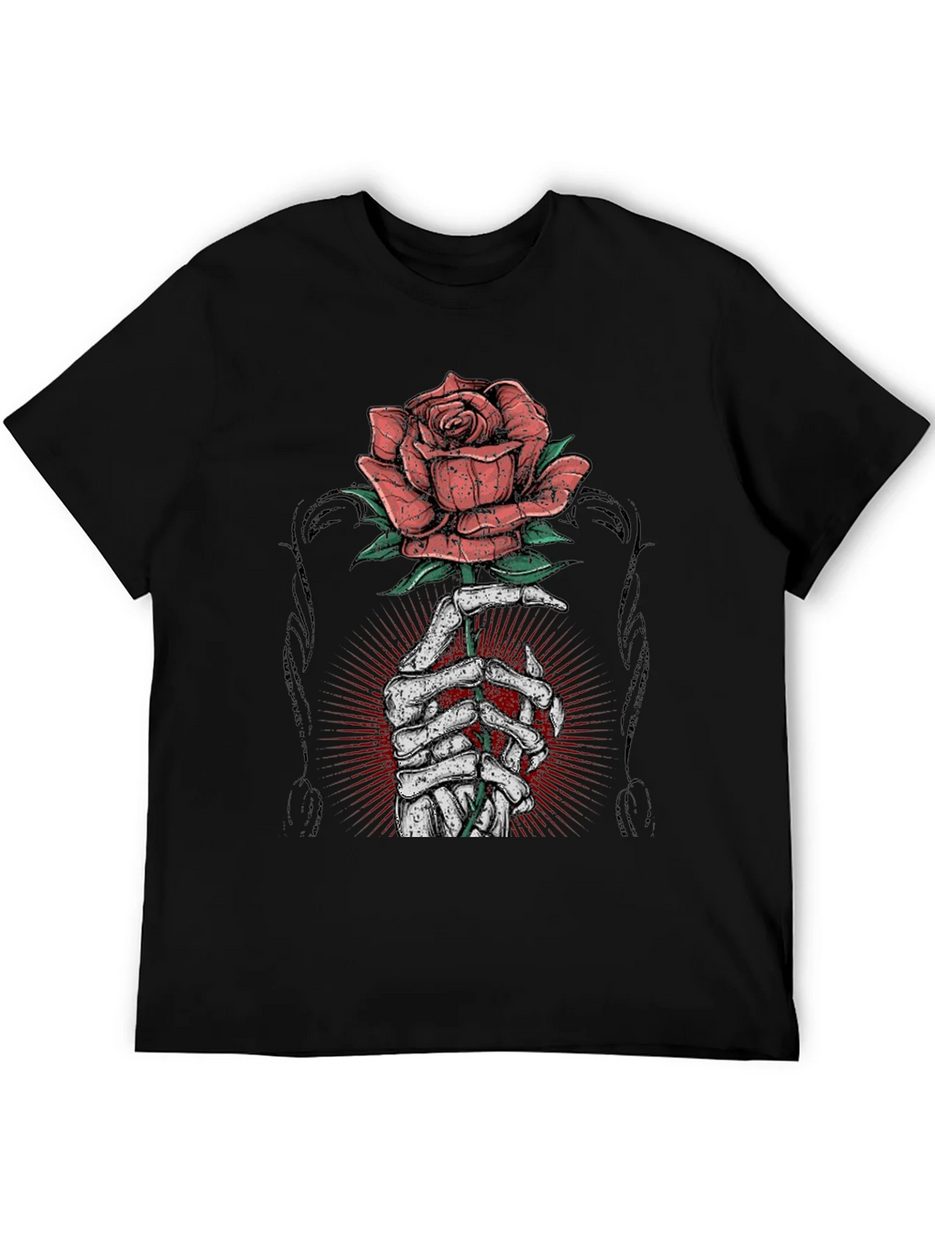 Rose & Bones Graphic Tee - Mens Black T-Shirt product image 8