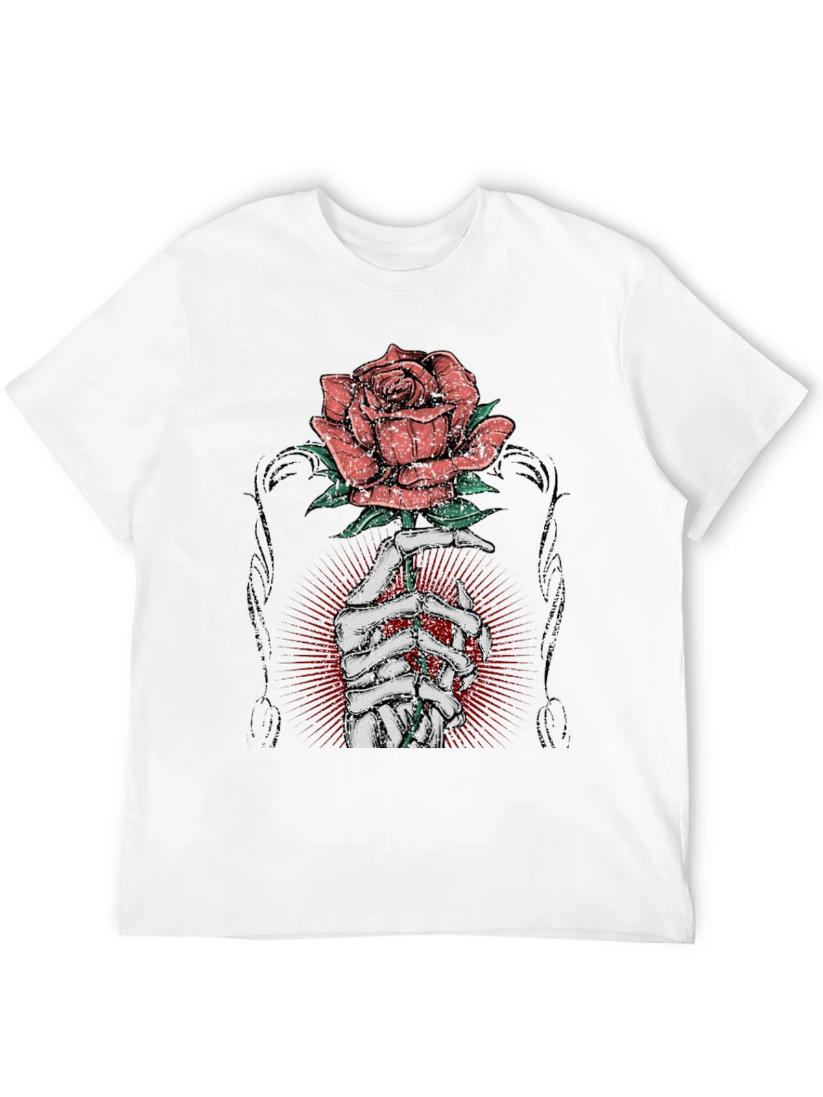 Rose & Bones Graphic Tee - Mens Black T-Shirt product image 3