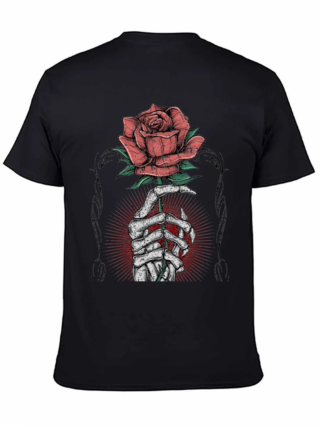 Rose & Bones Graphic Tee - Mens Black T-Shirt product image 7
