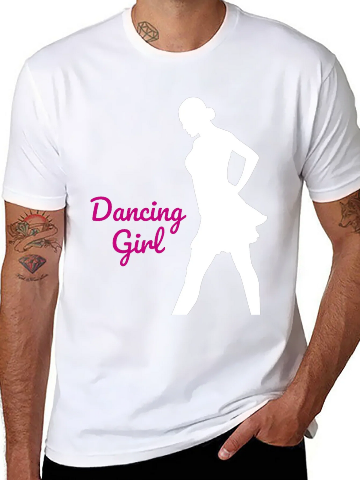 Dancing Girl Graphic Tee - Black product image 10