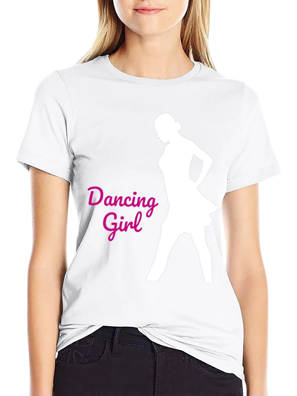 Dancing Girl Graphic Tee - Black product image 11