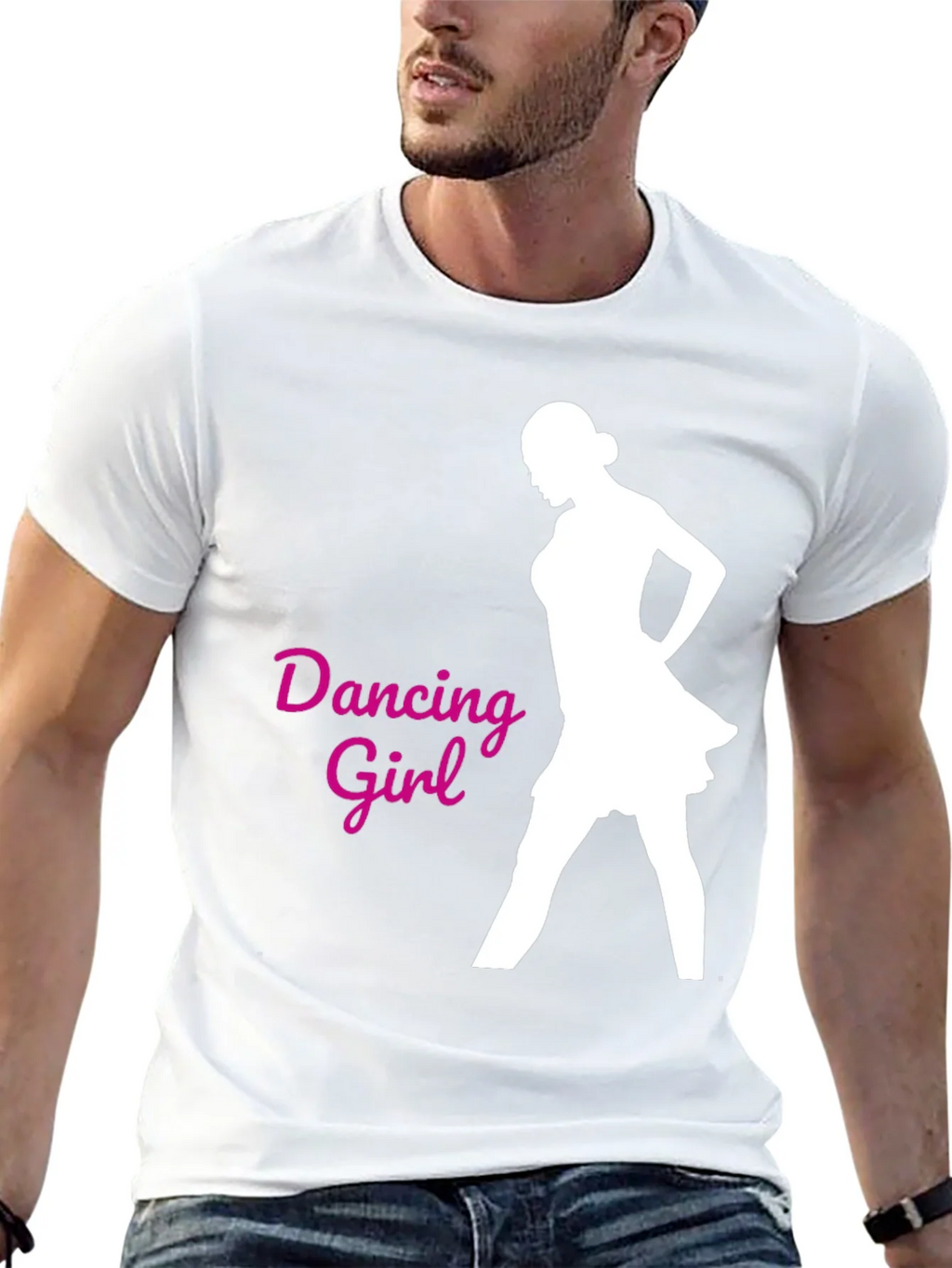Dancing Girl Graphic Tee - Black product image 4