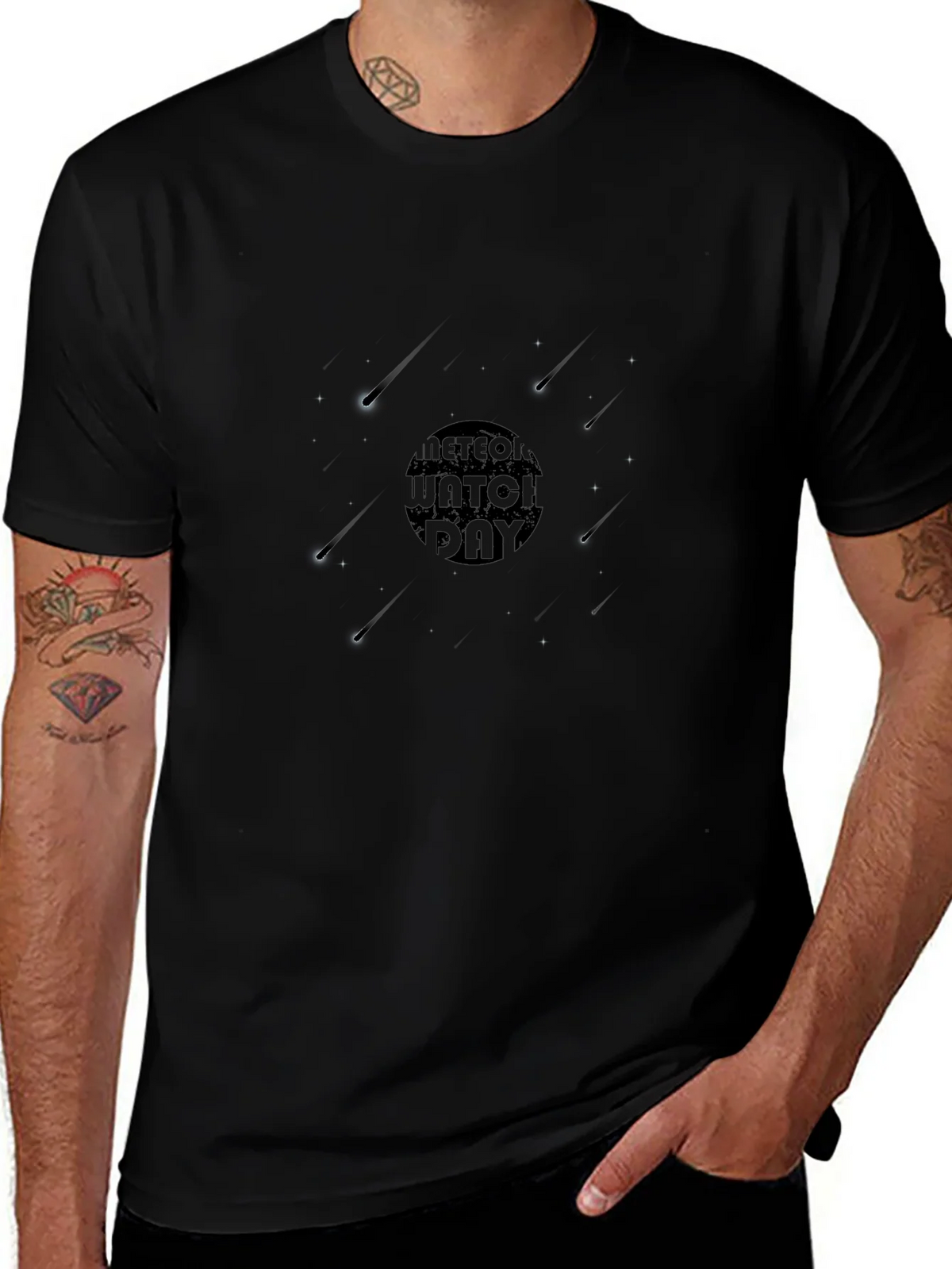 Meteor Watch Day Black Graphic Tee product image 1