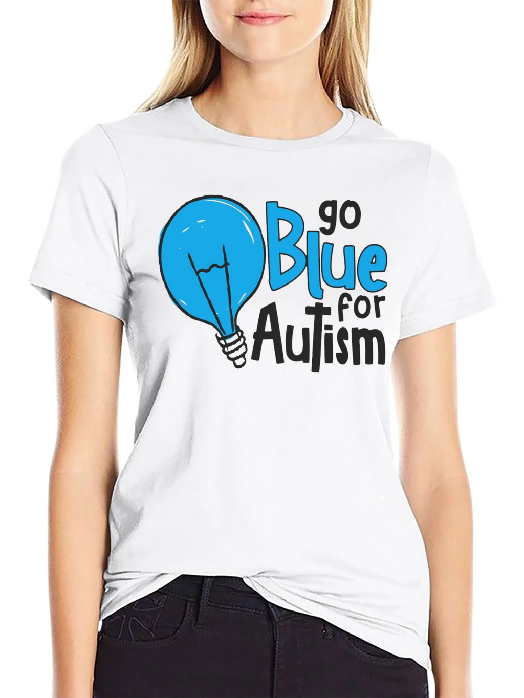 Go Blue for Autism Awareness T-Shirt product image 11