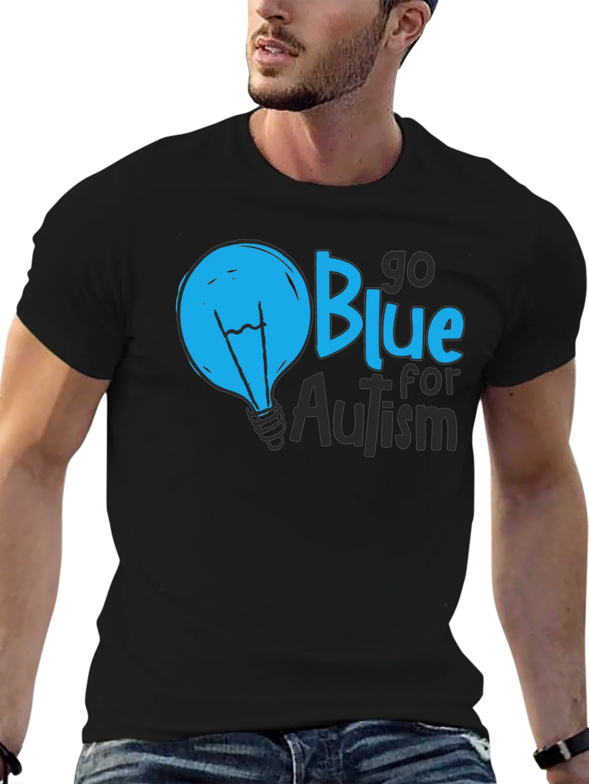 Go Blue for Autism Awareness T-Shirt product image 9
