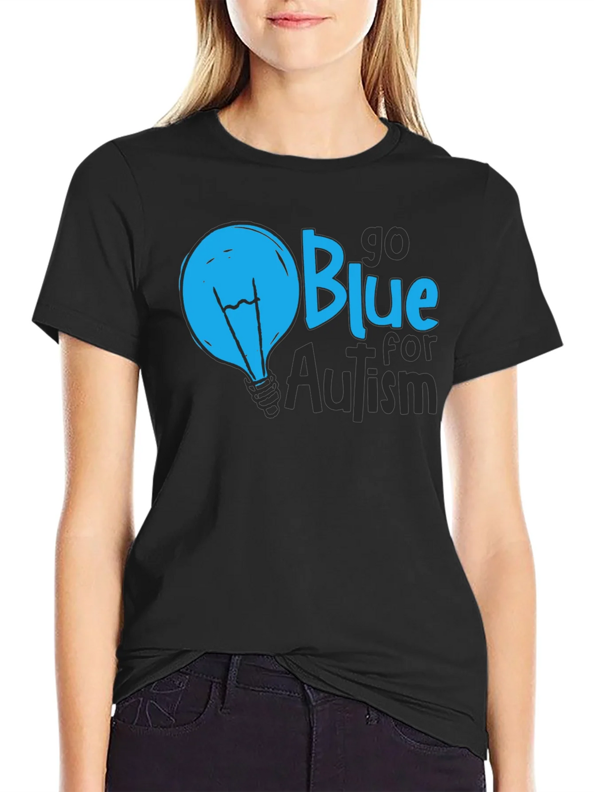 Go Blue for Autism Awareness T-Shirt product image 5
