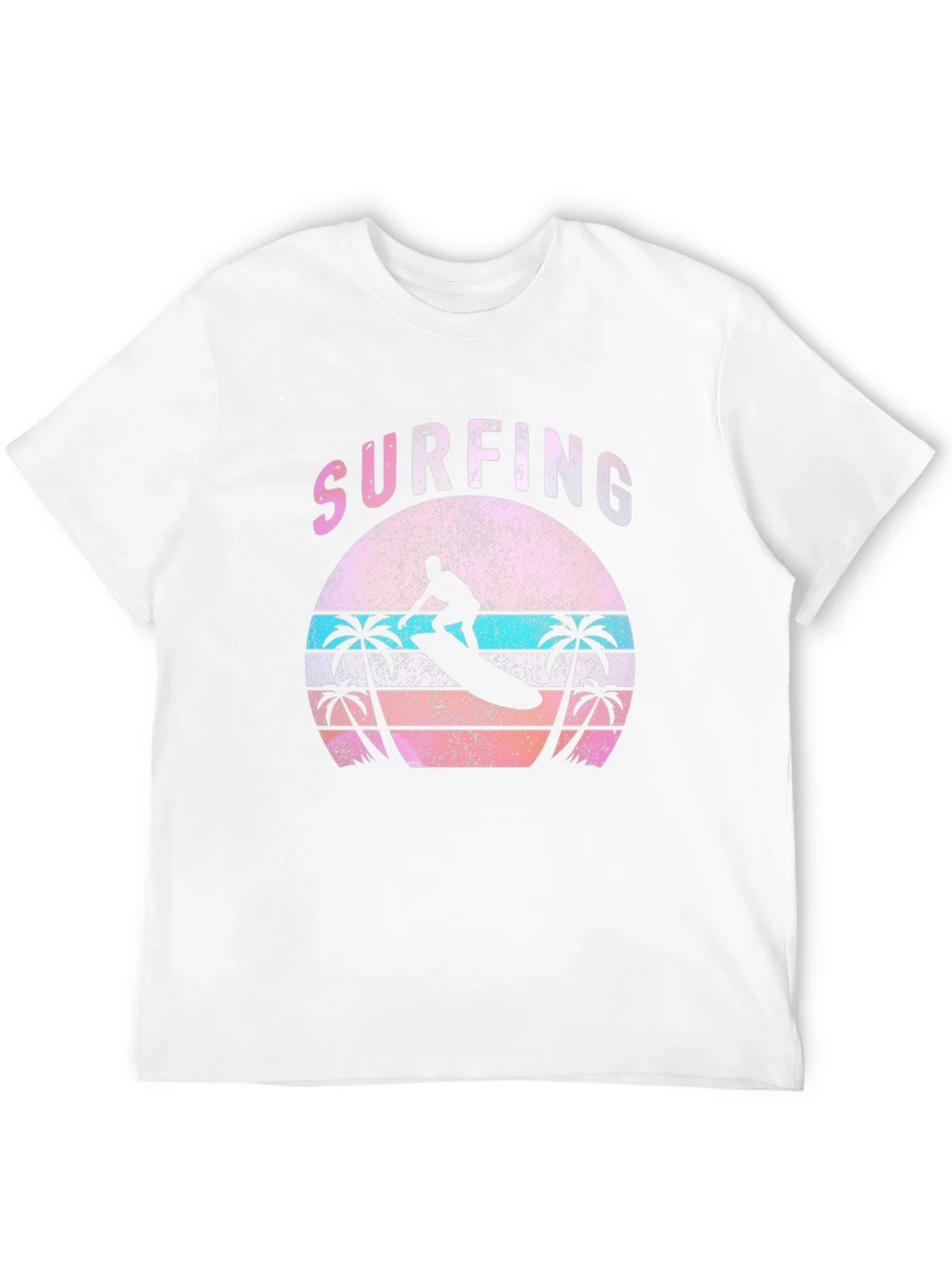 Vintage Surfing T-Shirt - Retro Sunset Palm Tree Design product image 3