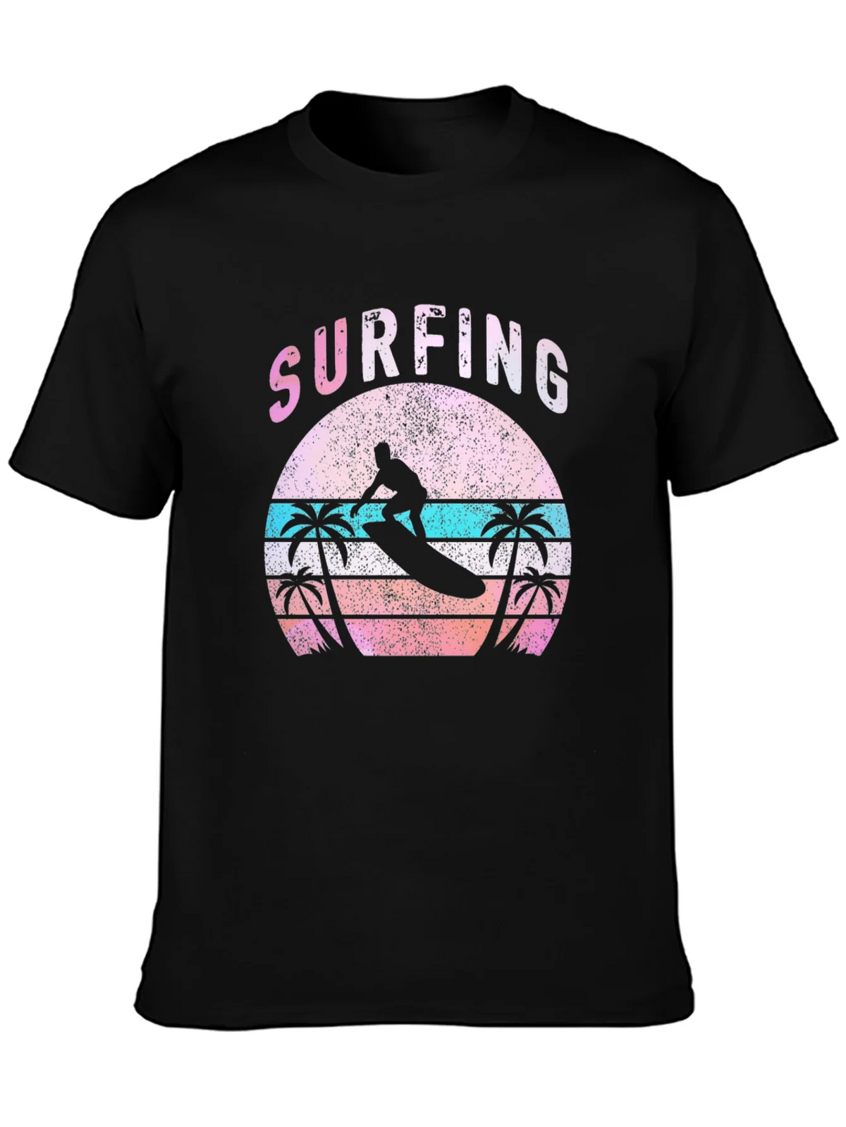 Vintage Surfing T-Shirt - Retro Sunset Palm Tree Design product image 6