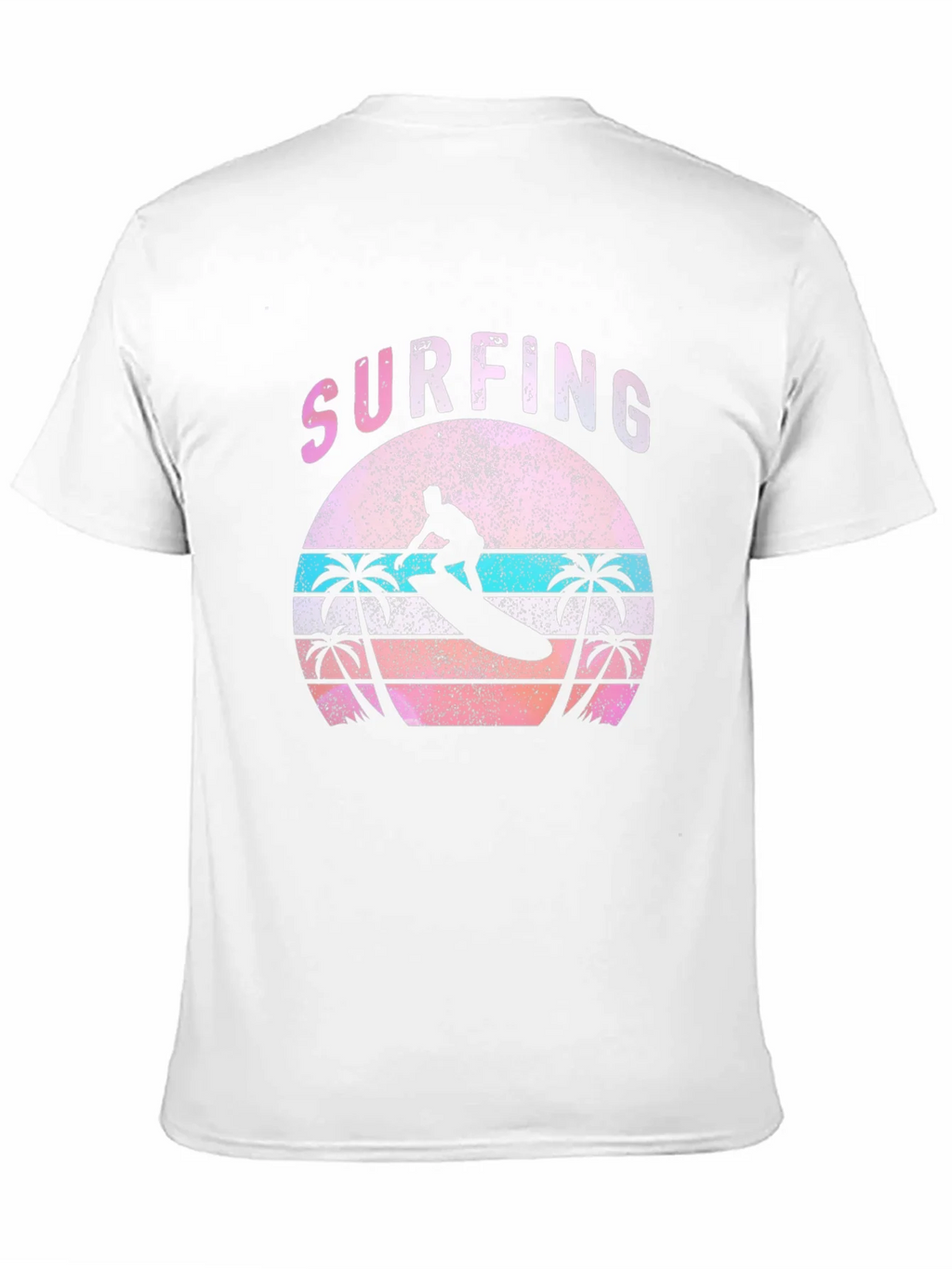 Vintage Surfing T-Shirt - Retro Sunset Palm Tree Design product image 2