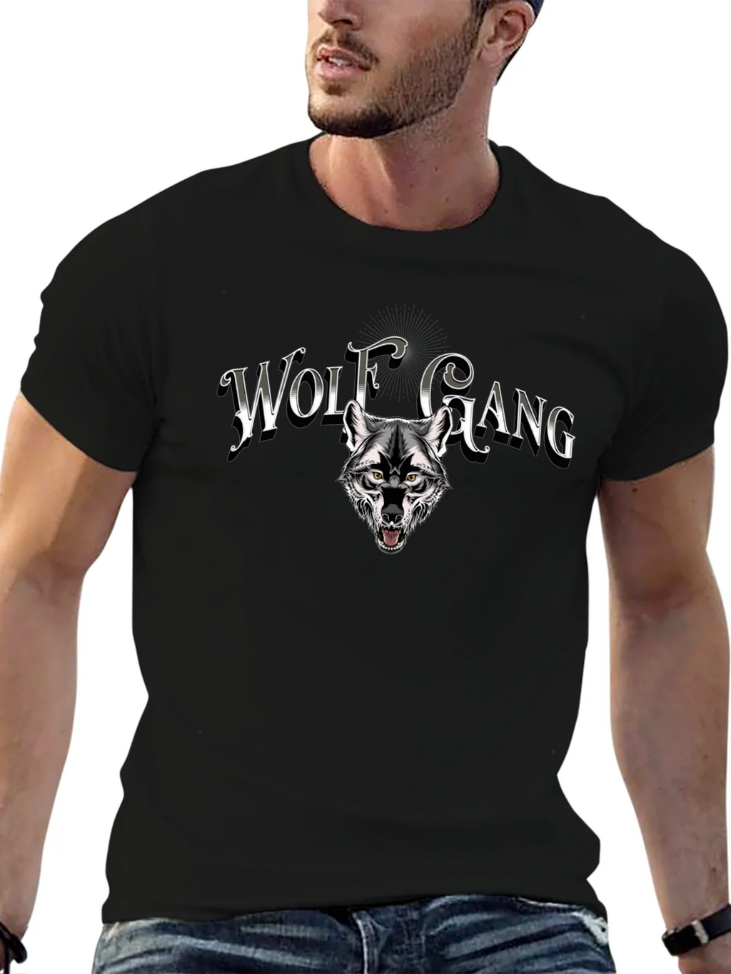 Wolf Gang Graphic Print T-Shirt - Black product image 9