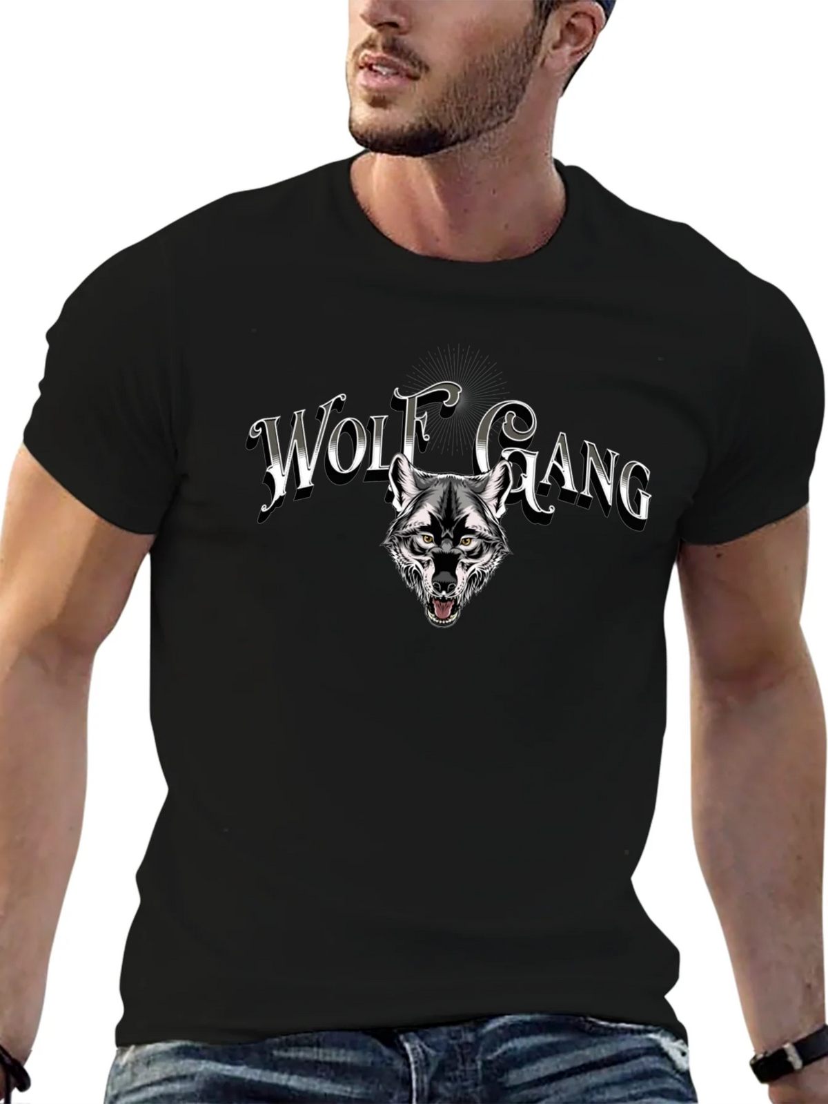 Wolf Gang Graphic Print T-Shirt - Black product image 9