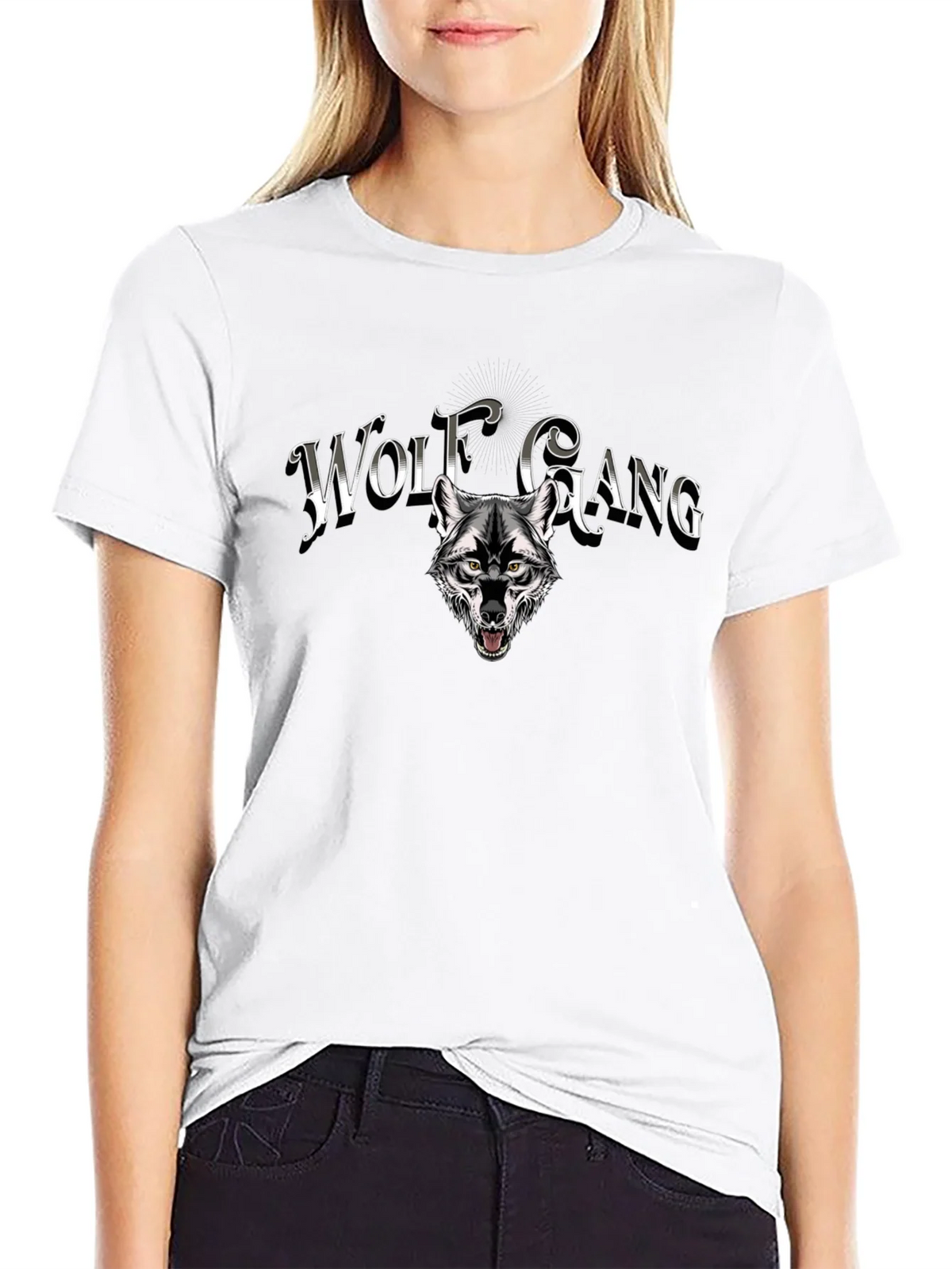 Wolf Gang Graphic Print T-Shirt - Black product image 11