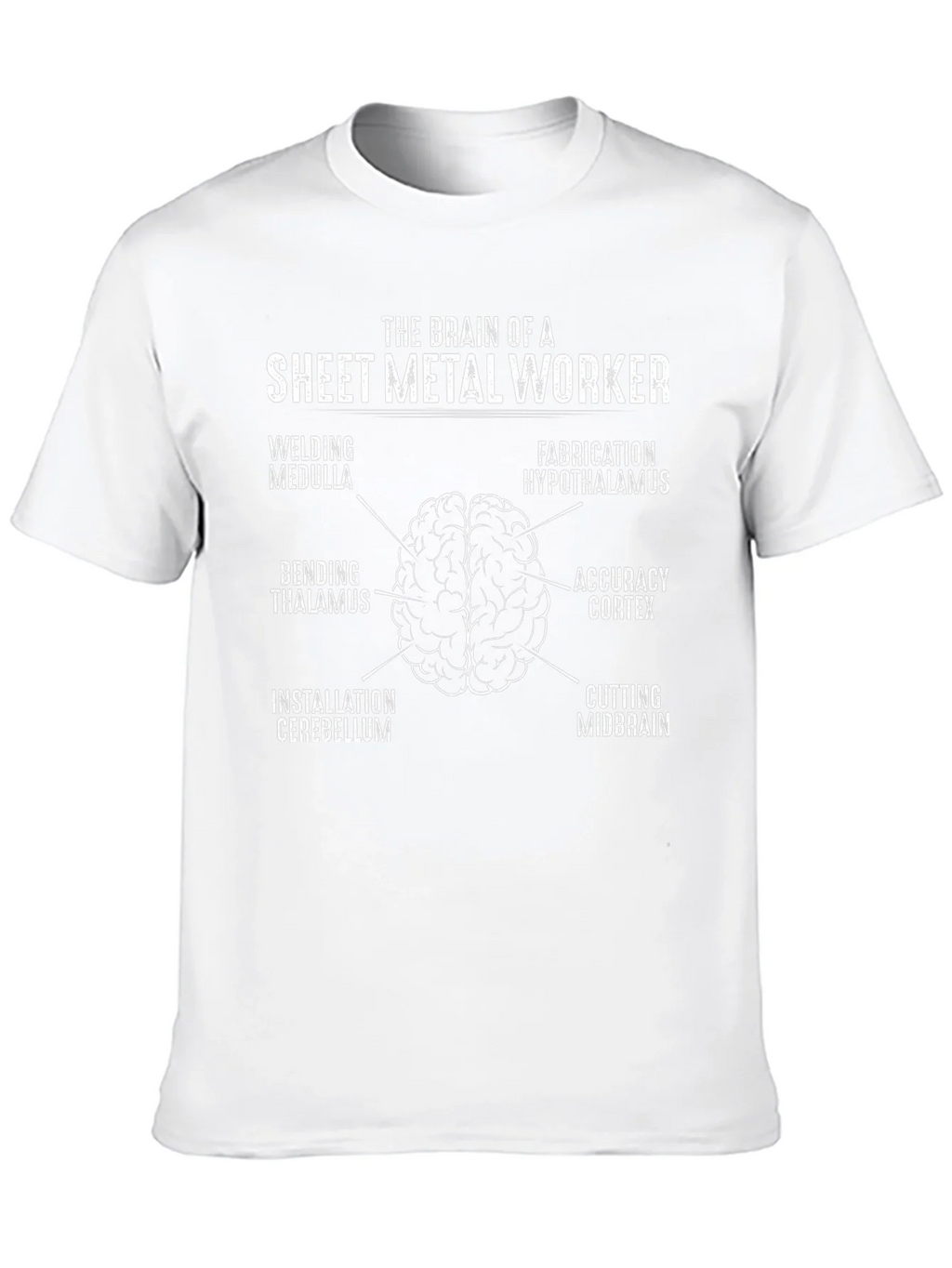 Sheet Metal Worker Brain T-Shirt - Funny Job Gift product image 12