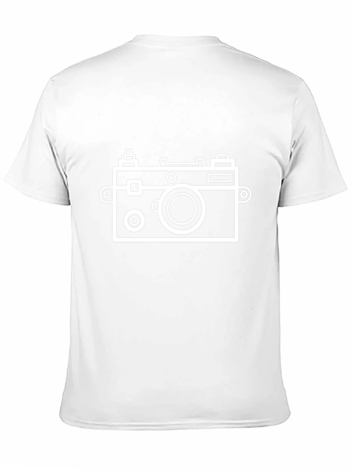 Retro Camera Graphic Tee - Black Cotton T-Shirt product image 2